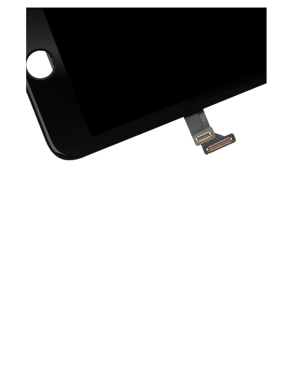 Complete LCD-Display mit Stahlplatte für iPhone 7 Plus (mit Front Camera: Prox Sensor & Ear Speaker) (Aftermarket Plus Quality: XO6) (Schwarz)