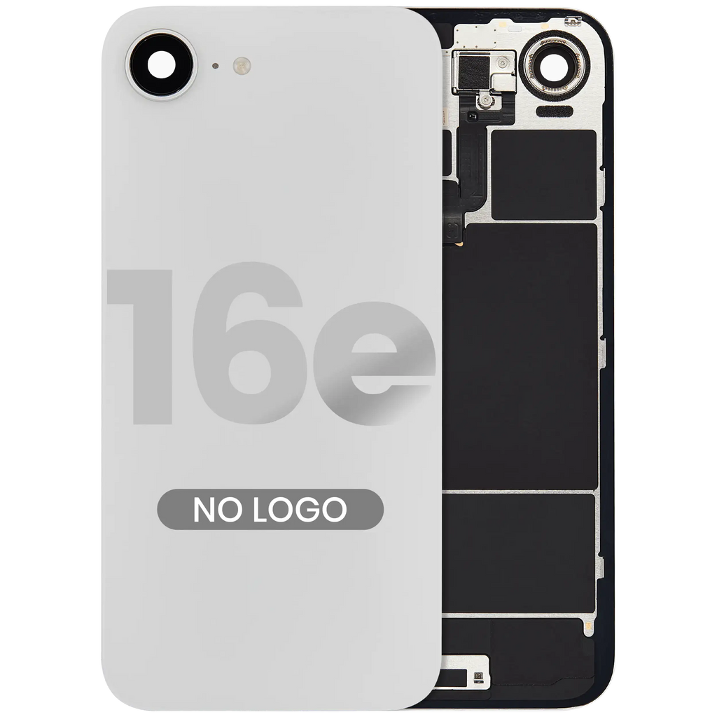 Backcover mit MagSafe Magnet & NFC & Blitz-Flexkabel für iPhone 16e (Aftermarket) (Weiß)