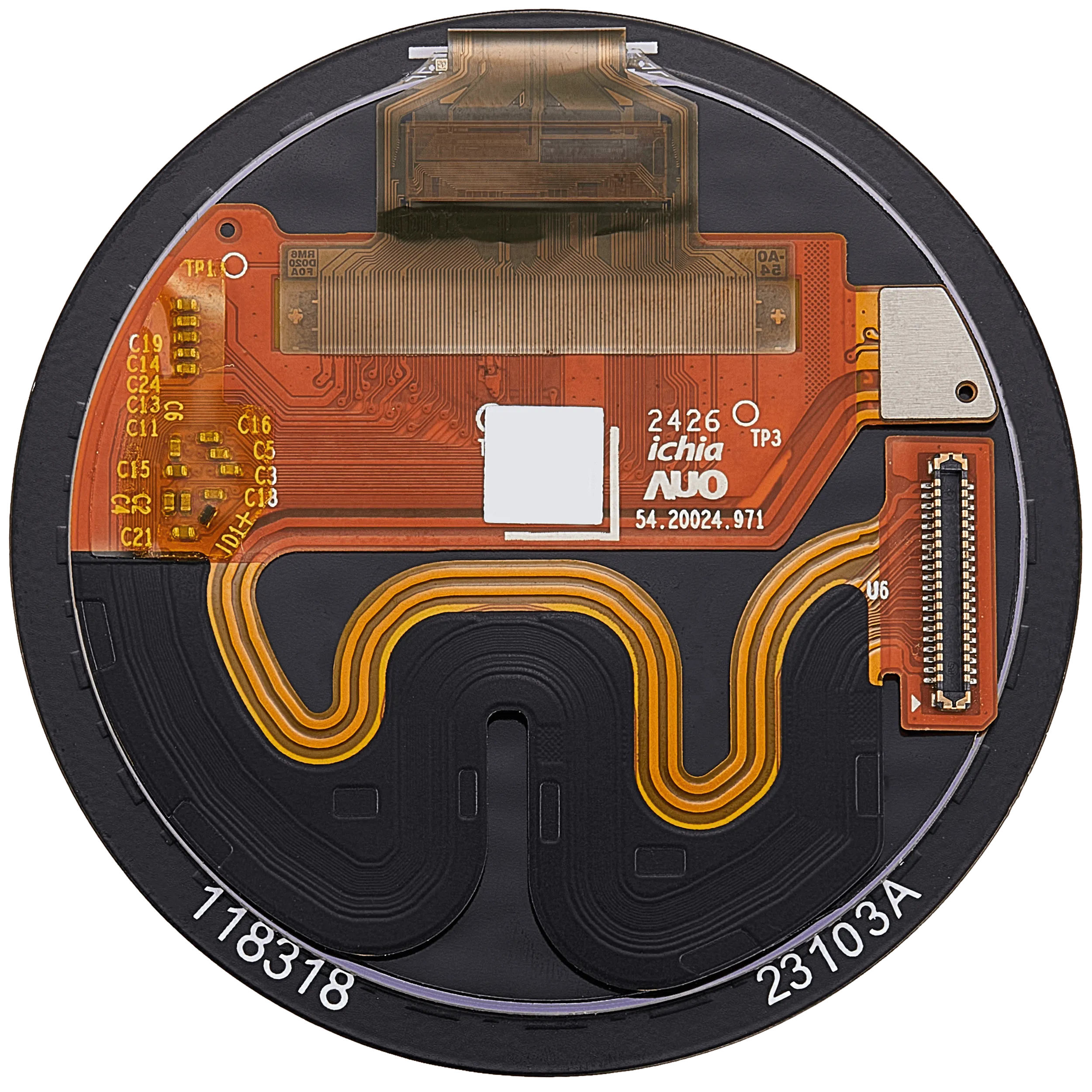 OLED-Display ohne Rahmen für Garmin Approach S70 (42mm) (2023) (Premium) (Schwarz)