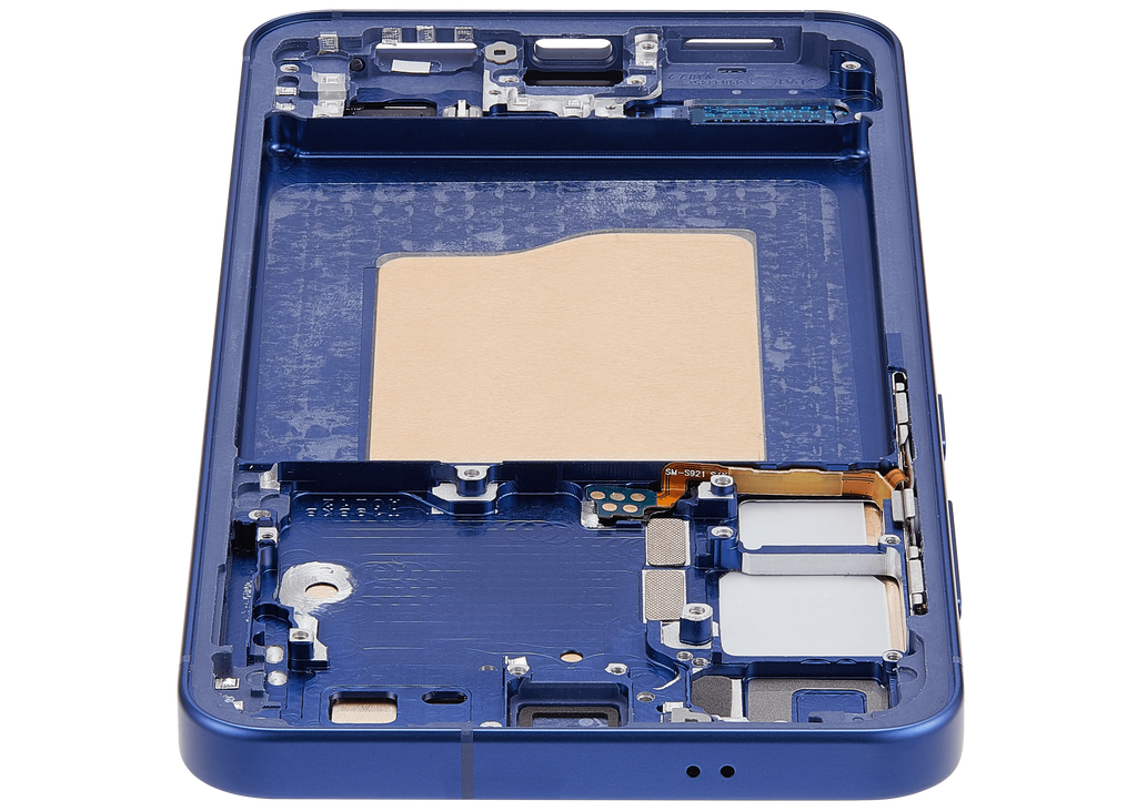 OLED-Display mit Rahmen für Samsung Galaxy S25 5G (US & International) (Aftermarket Plus) (Navy)