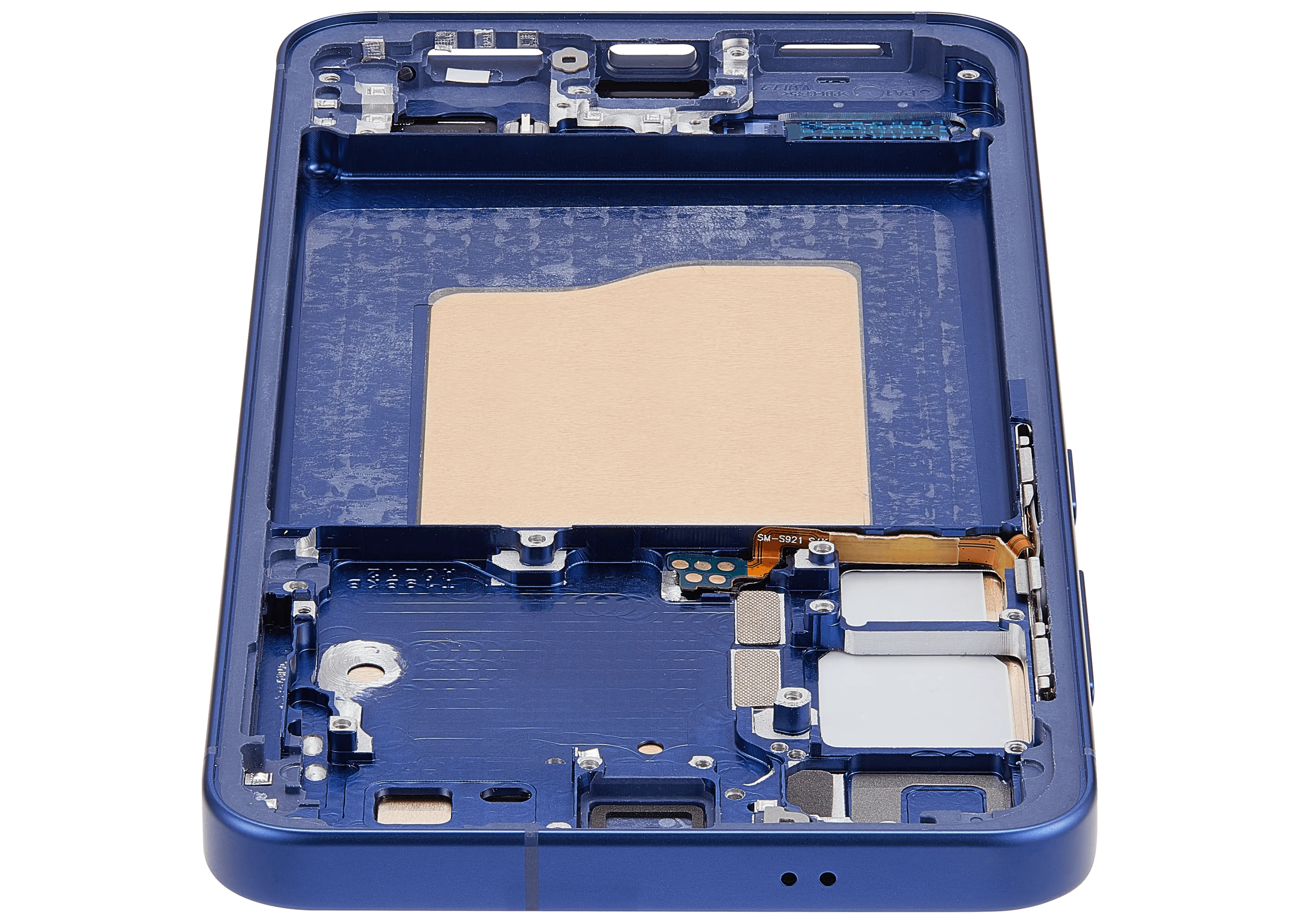 OLED-Display mit Rahmen für Samsung Galaxy S25 5G (US & International) (Aftermarket Plus) (Navy)
