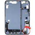 Midframe/Rahmen m. Ladebuchse-Flex & Kleinteile iPhone 14 US OEM Pull C Blau