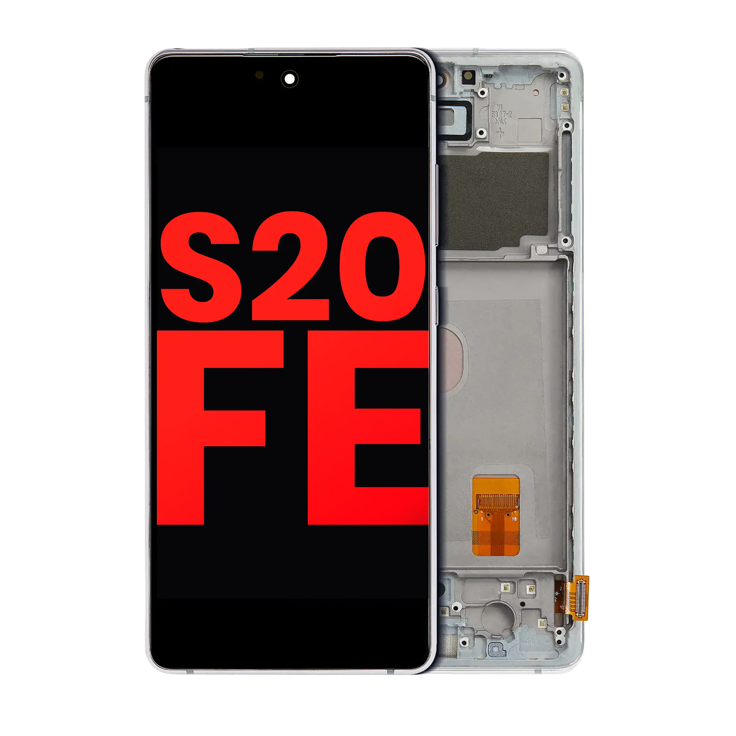 OLED Display with Frame for Samsung Galaxy S20 FE 4G / 5G (Aftermarket Plus) (Cloud Mint)