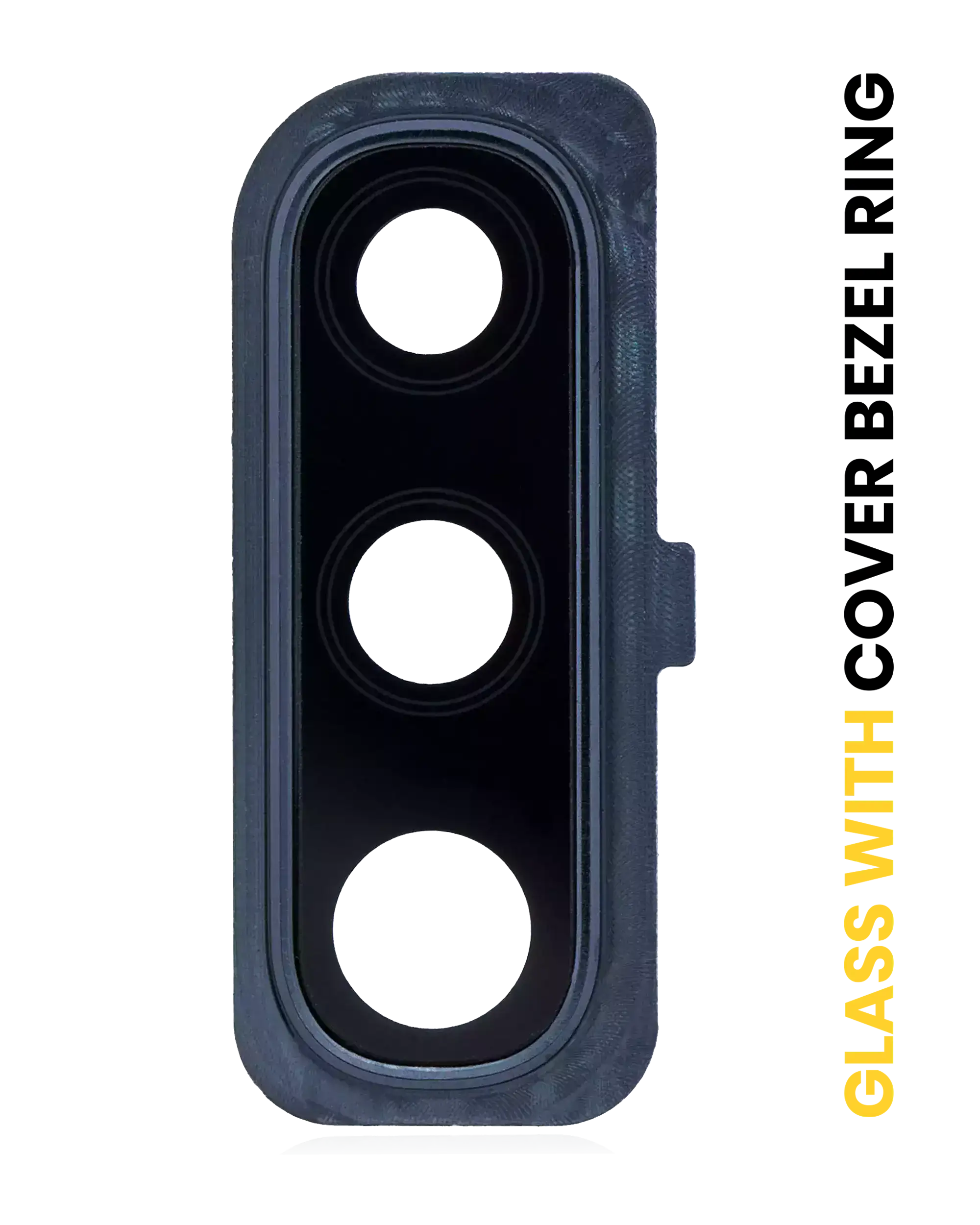Kameralinse hinten mit Abdeckung und Rahmenring für Samsung Galaxy A50 Schwarz