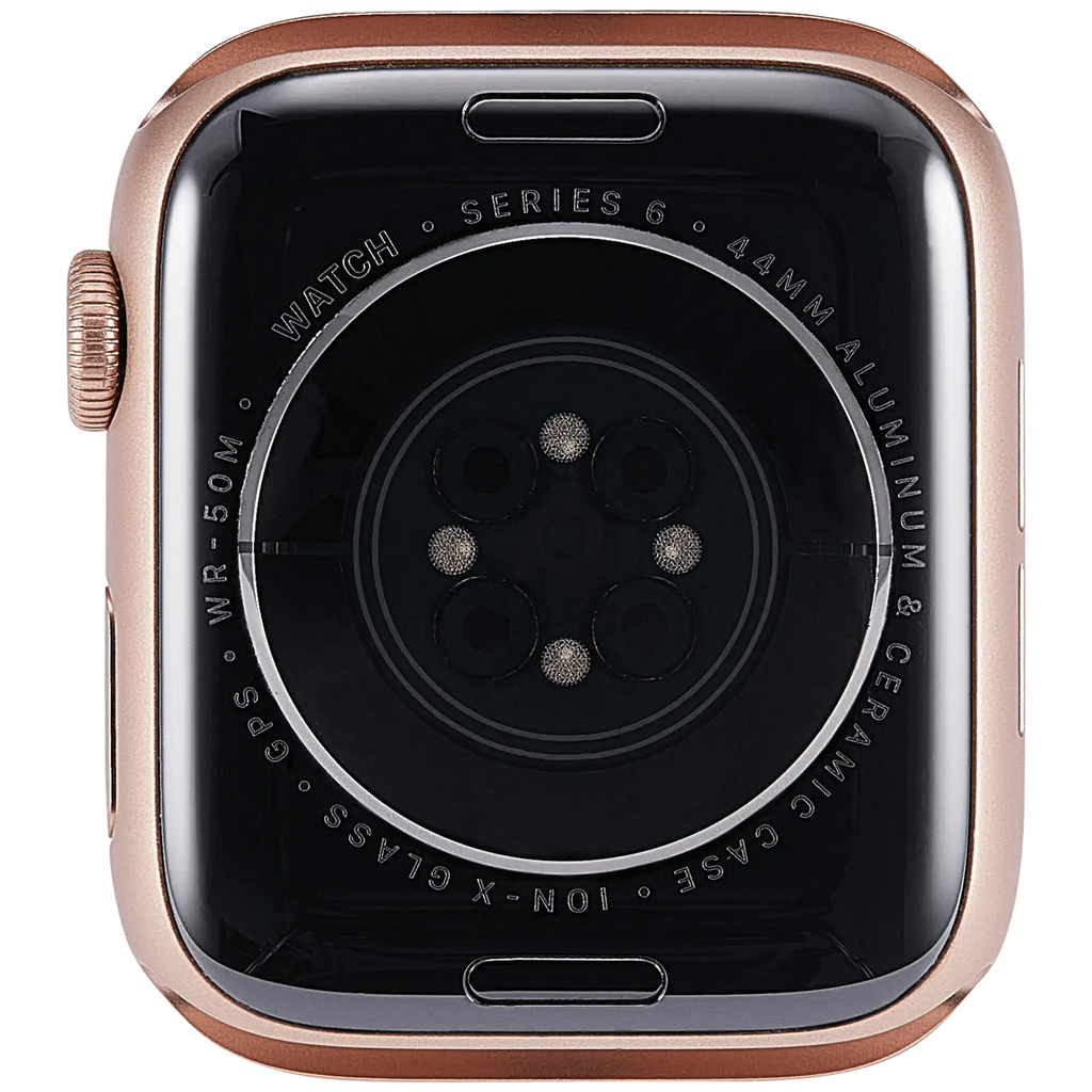 Backcover/Rahmen Compatible für Watch Series 6 (44MM) (gebrauchter OEM-Ausbau, Qualität A) (GPS Version) (Aluminum / Rose Gold)
