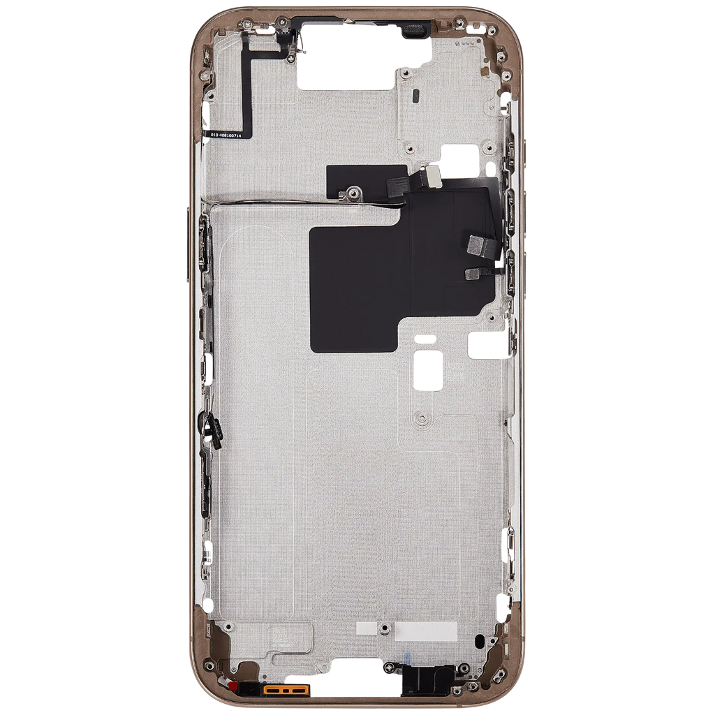 Midframe/Rahmen mit Power And Volume Button für iPhone 16 Pro Max (EU / Global Version) (Aftermarket Plus) (Desert Titanium)