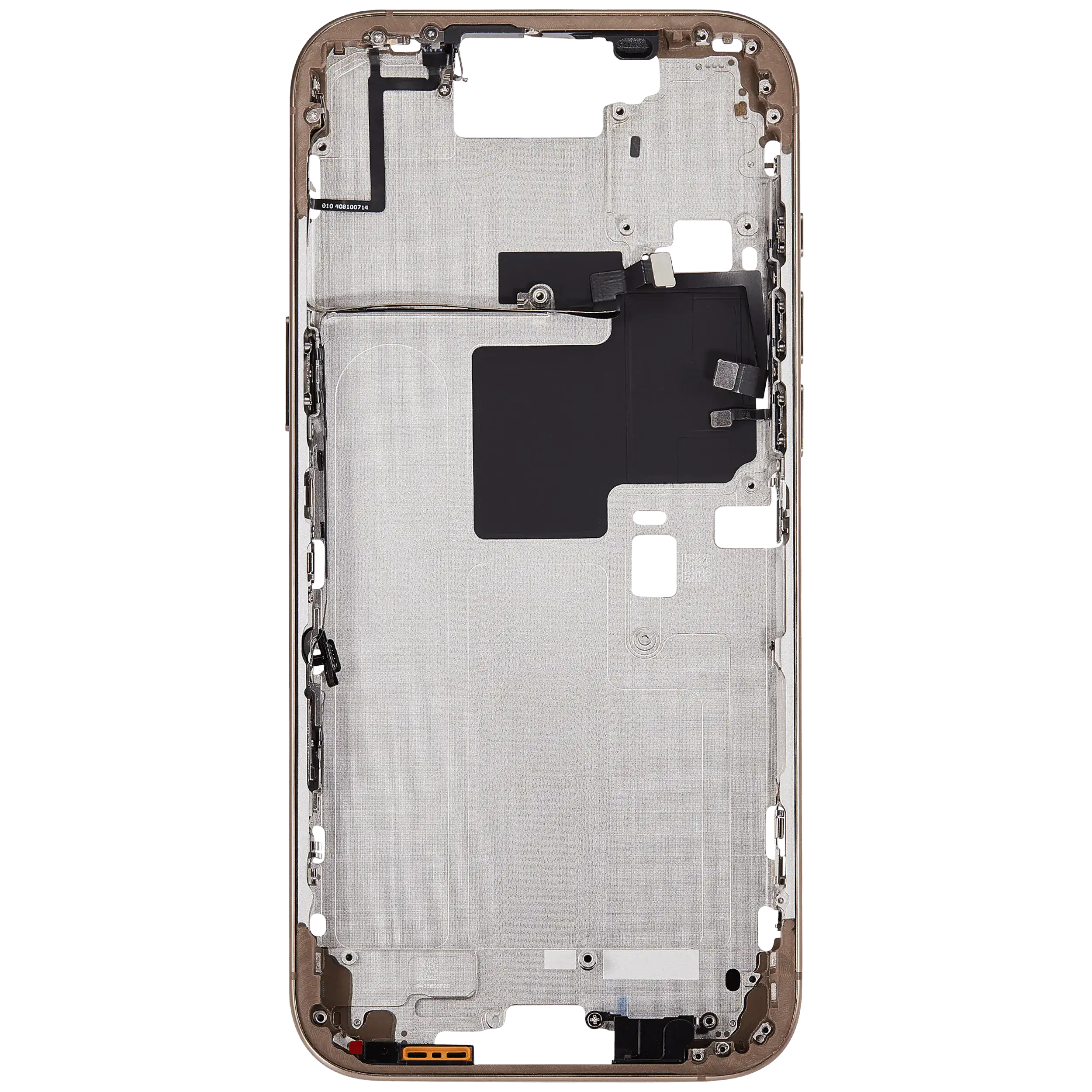 Midframe/Rahmen mit Power And Volume Button für iPhone 16 Pro Max (EU / Global Version) (Aftermarket Plus) (Desert Titanium)