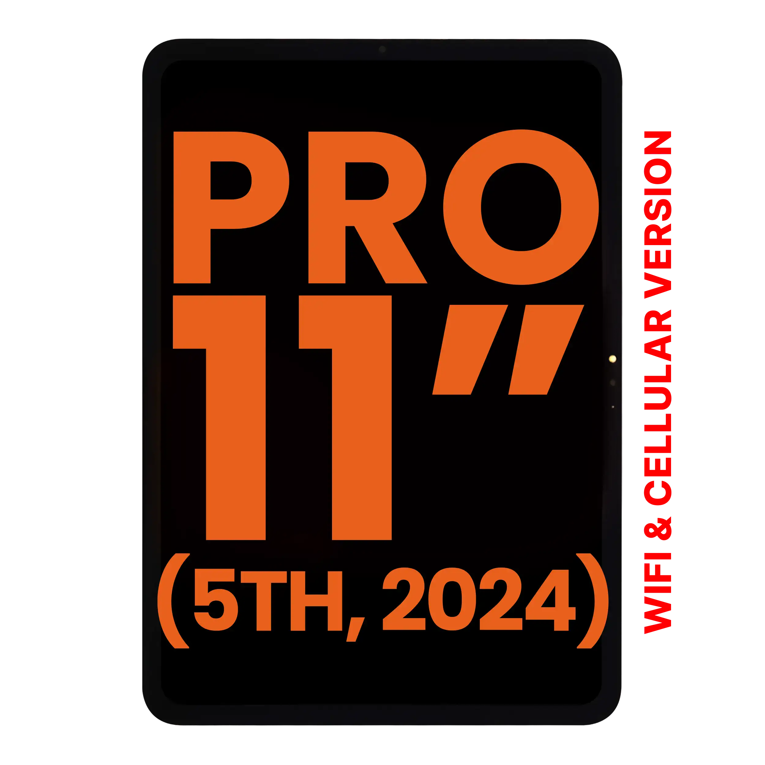 OLED-Display mit Digitizer für iPad Pro 11" 5th Gen (2024) (WFi & Cellular) (Blemish: Qualität A) (Schwarz)