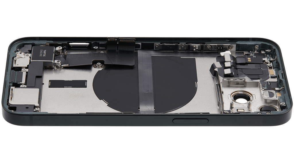 Backcover/Rahmen mit Ladebuchse Flex & Small Parts für iPhone 13 (EU / Global Version) (gebrauchter OEM-Ausbau, Qualität C) (Grün)