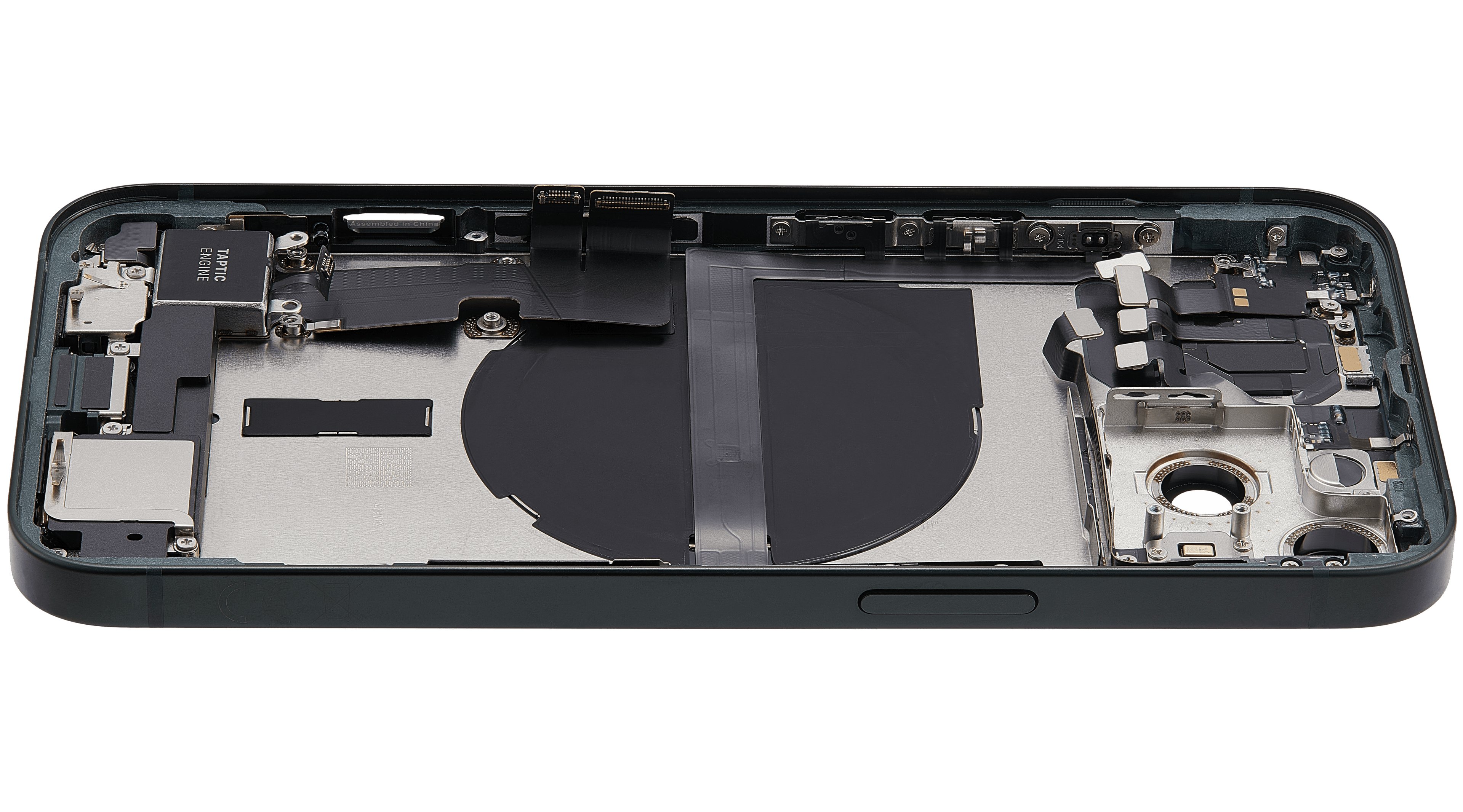 Backcover/Rahmen mit Ladebuchse Flex & Small Parts für iPhone 13 (EU / Global Version) (gebrauchter OEM-Ausbau, Qualität C) (Grün)