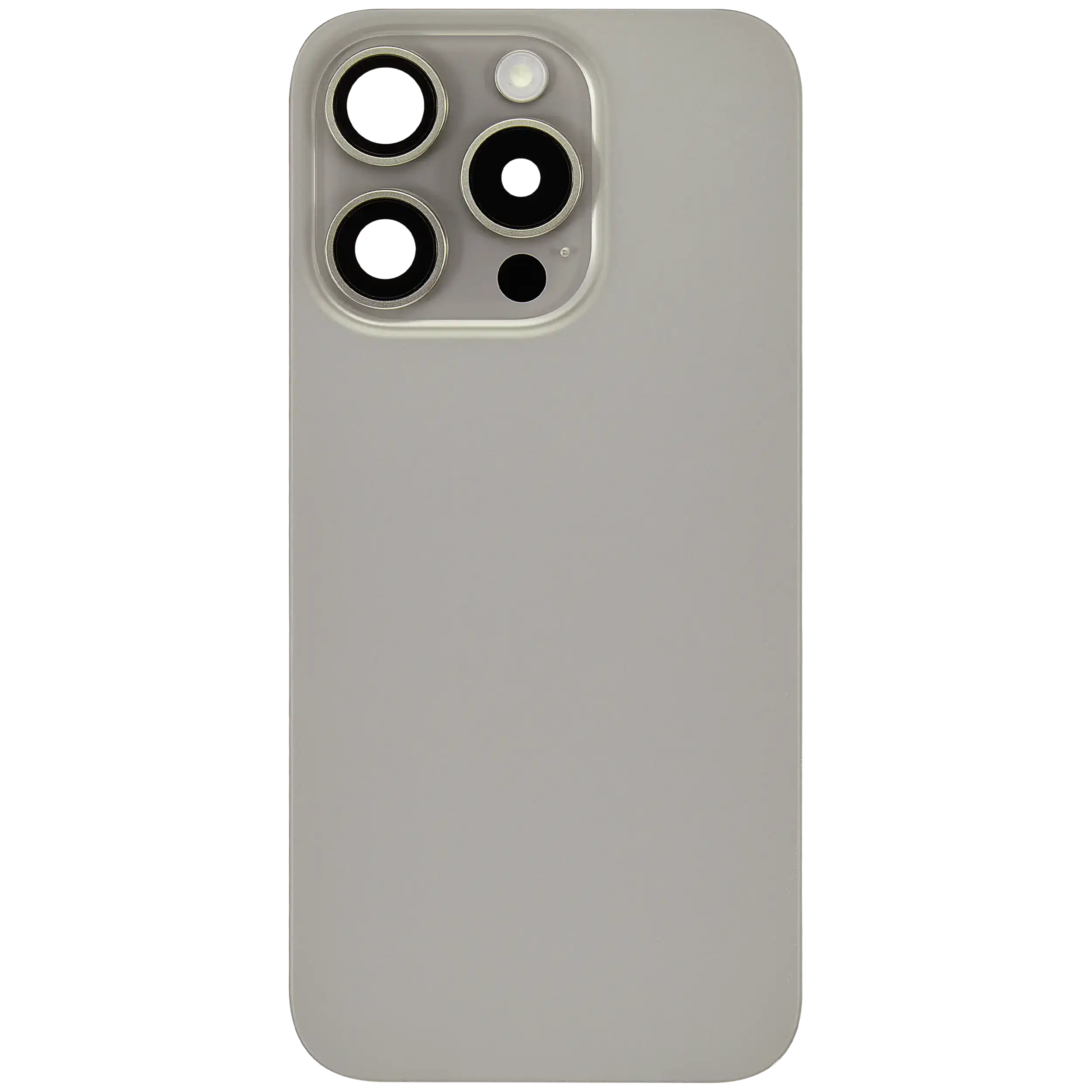 Backcover mit MagSafe Magnet & NFC & Blitz-Flexkabel für iPhone 15 Pro (gebrauchter OEM-Ausbau, Qualität B) (Natural Titanium)