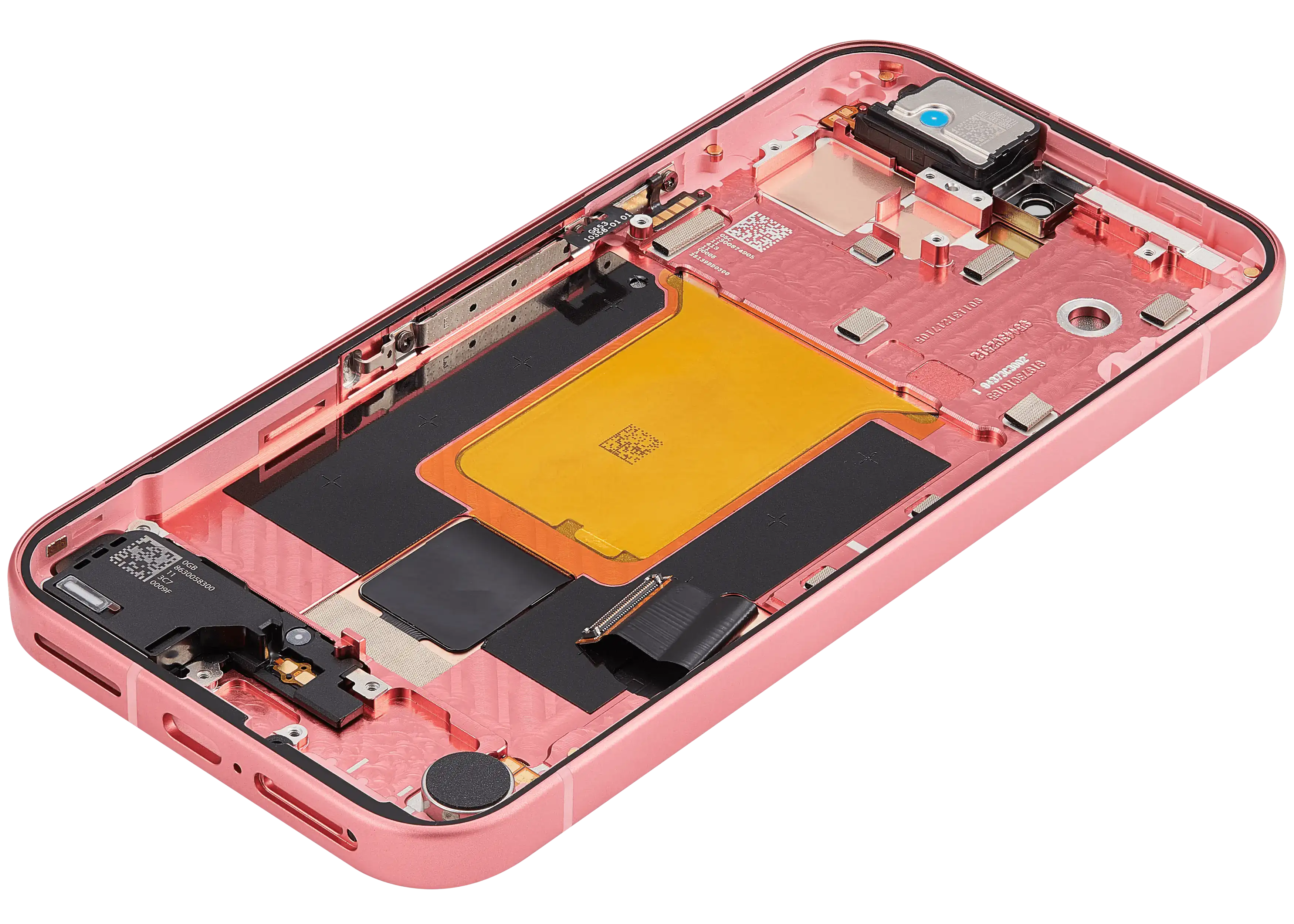OLED-Display mit Rahmen (mit Fingerprint Sensor) für Google Pixel 9A (Refurbished) (Peony)
