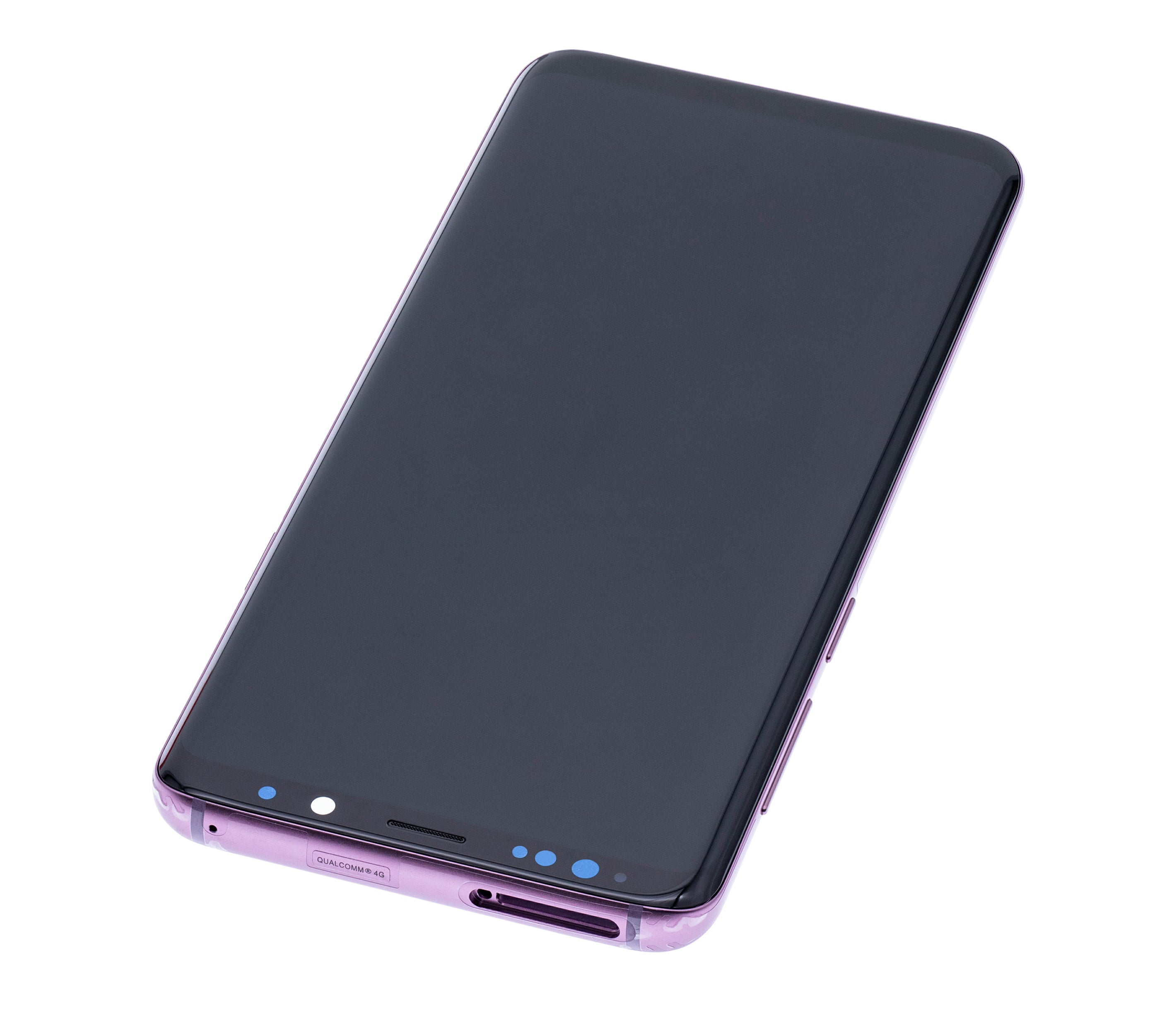OLED-Display mit Rahmen für Samsung Galaxy S9 Plus (gebrauchter OEM-Ausbau, Qualität B/C) (Lilac Purple)