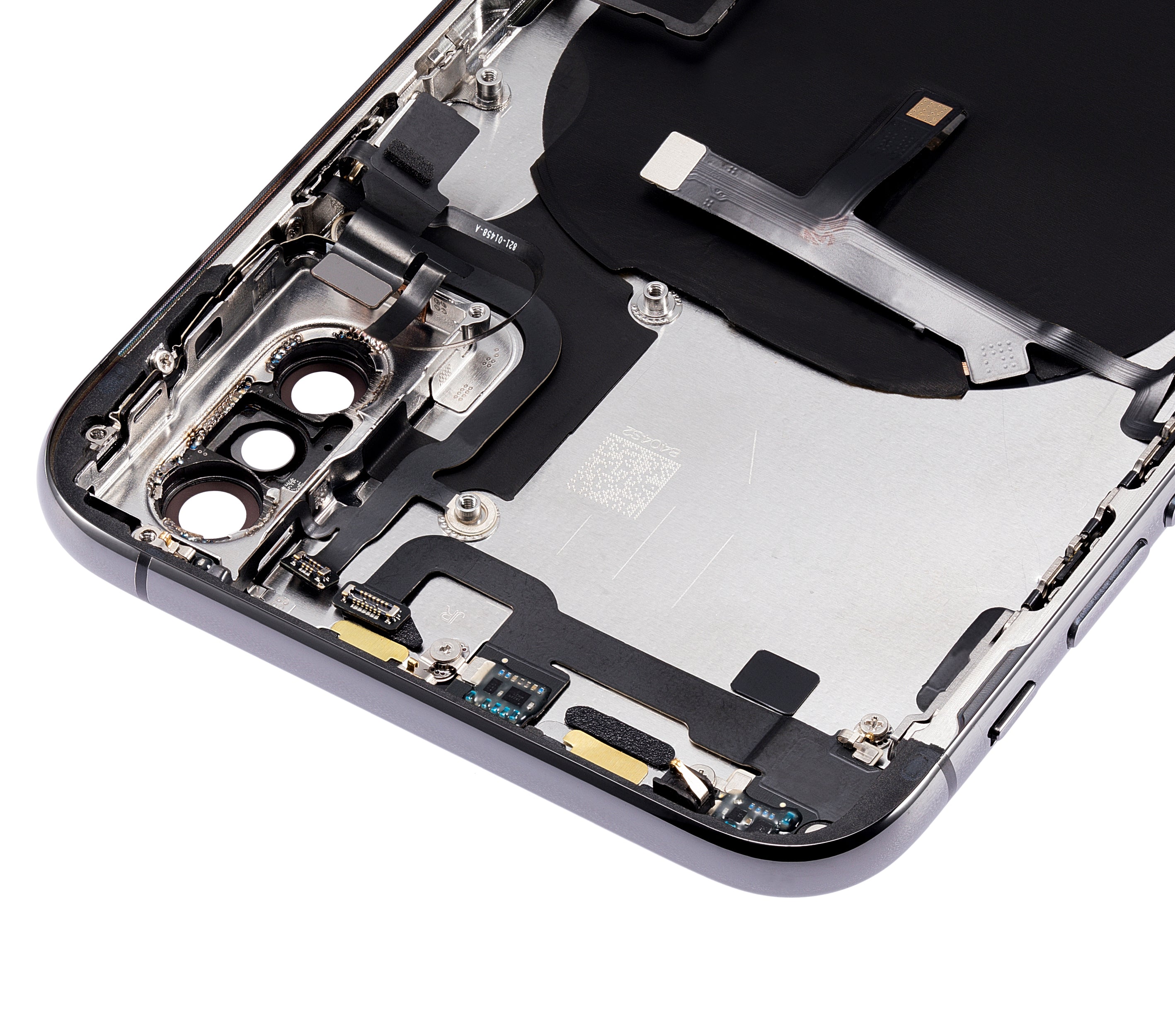 Back Cover/Frame with Pre-installed Small Parts for iPhone XS (No Logo) (Aftermarket Plus) (Space Gray)