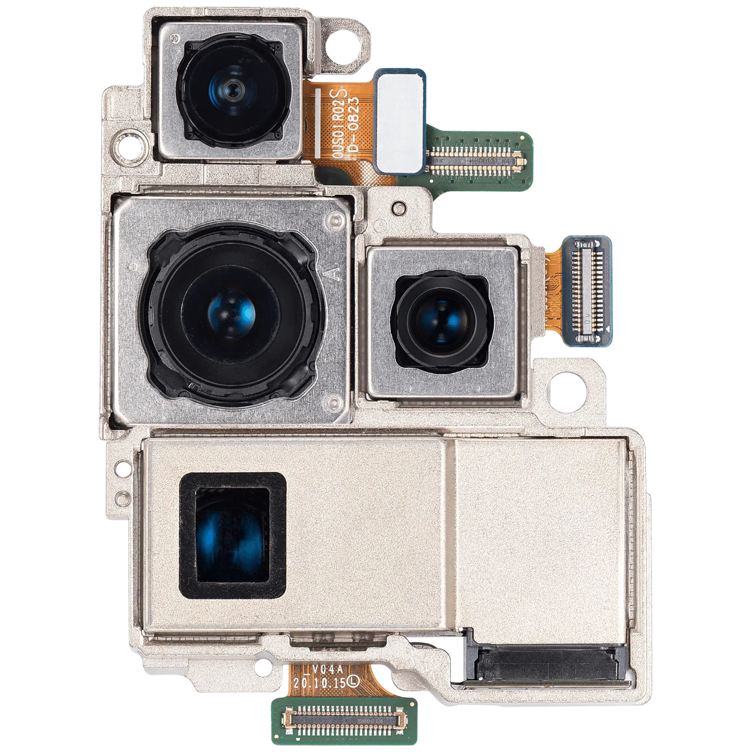 Rear Camera Module (Wide & Telephoto & Ultra-Wide & Periscope & Telephoto) for Samsung Galaxy S21 Ultra 5G (used OEM part, Quality B)