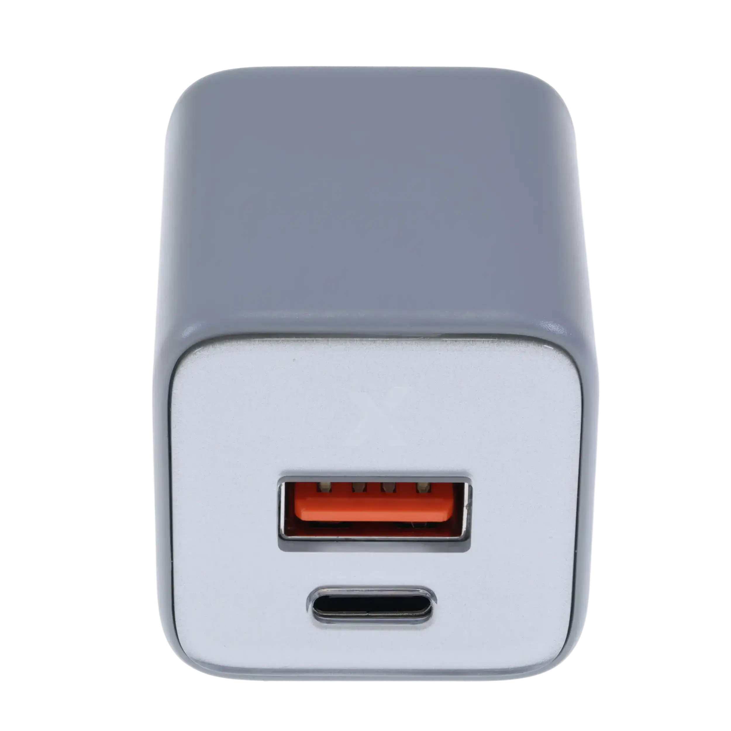 AmpSentrix Pro 30W 2-in-1 USB-C / USB-A GaN Wall Adapter (Natural Titanium)