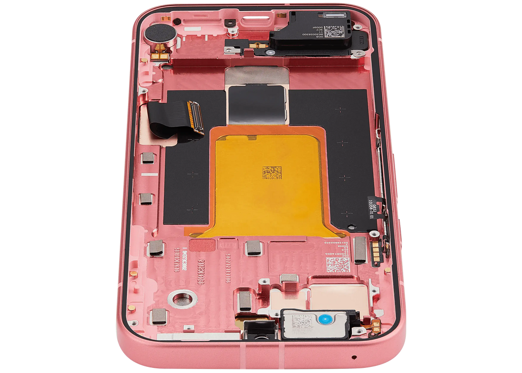 OLED-Display mit Rahmen (mit Fingerprint Sensor) für Google Pixel 9A (Refurbished) (Peony)