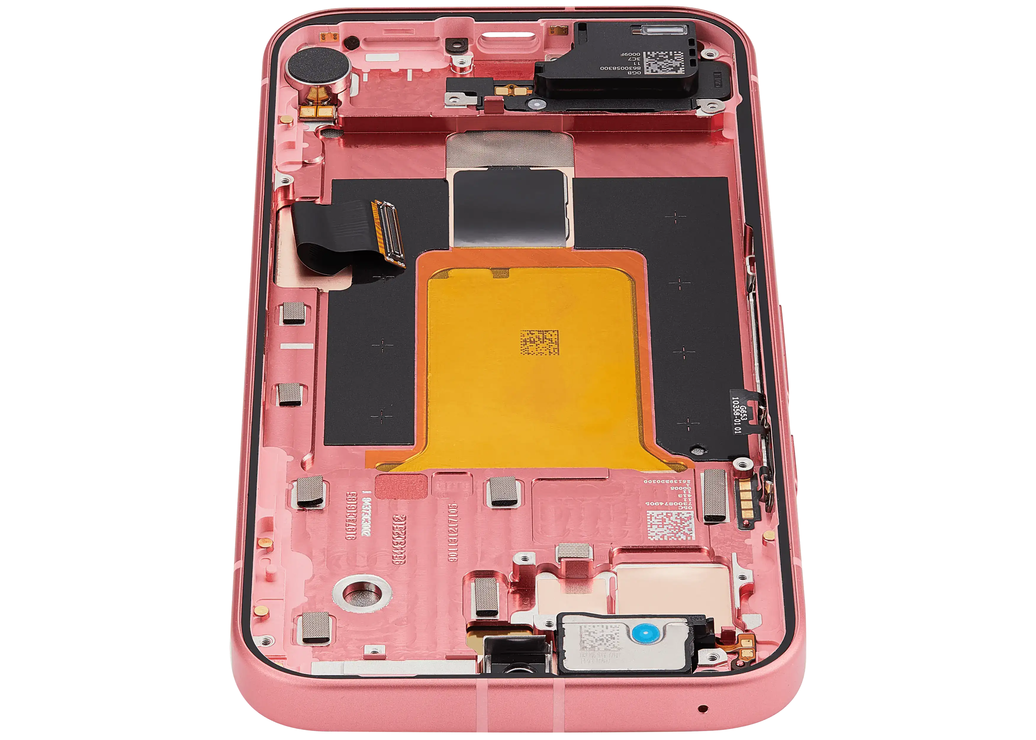 OLED-Display mit Rahmen (mit Fingerprint Sensor) für Google Pixel 9A (Refurbished) (Peony)