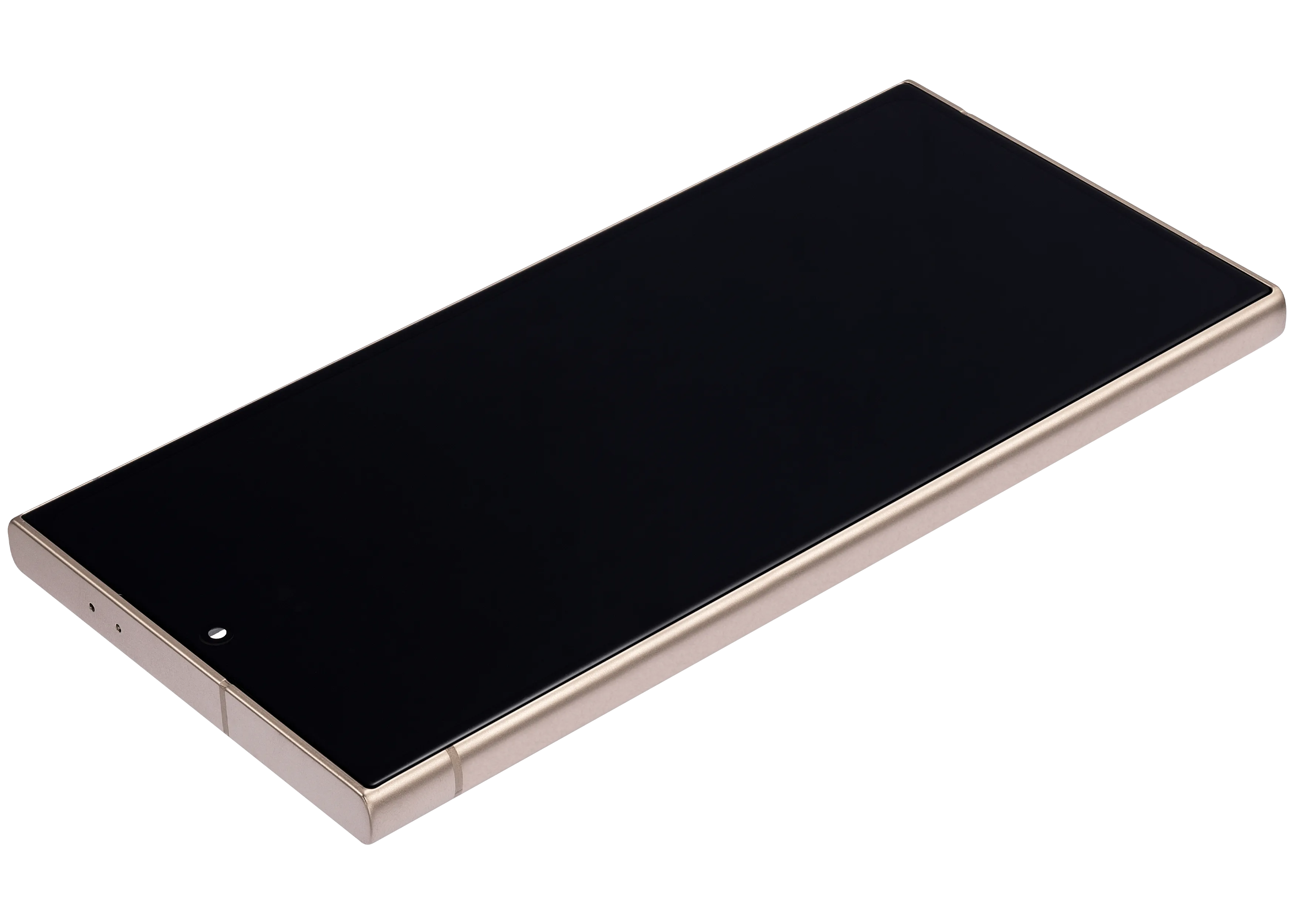 OLED-Display mit Rahmen für Samsung Galaxy S24 Ultra (US & Internationale Version) (Aftermarket Pro) (120Hz) (Titanium Gelb)