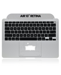 Top Case mit Keyboard (ANSI US) für MacBook Air 13" A2179 (2020) (Space Grau)