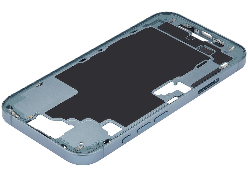Midframe/Rahmen mit Power And Volume Button für iPhone 16 (EU / Global Version) (Aftermarket Plus) (Teal)