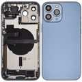Backcover/Rahmen mit Ladebuchse Flex & Small Parts für iPhone 13 Pro Max (US-Version) (gebrauchter OEM-Ausbau, Qualität A) (Sierra Blau)