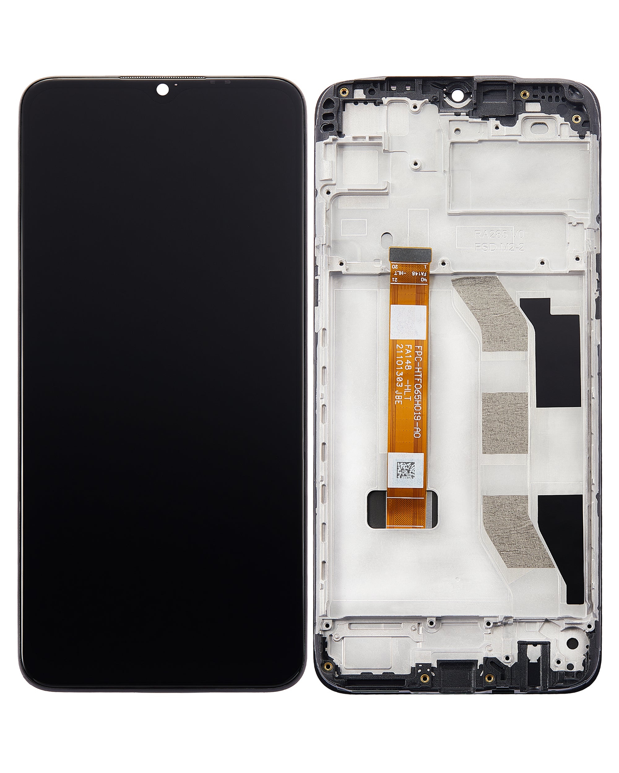 LCD-Display mit Rahmen für Realme 6i (Refurbished) (Alle Farben)