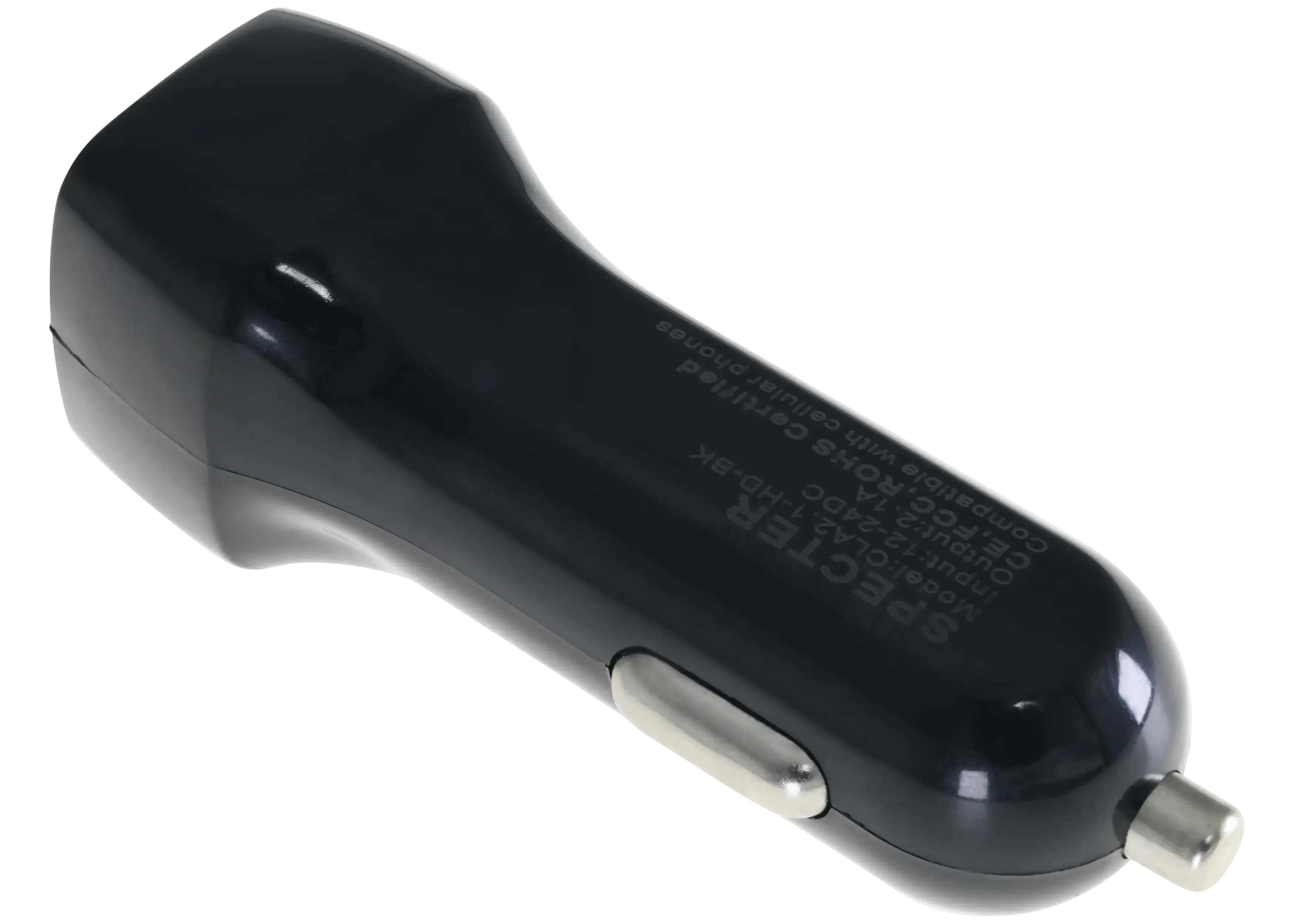 USB Type A Car Charger (Black) (50-Pack)