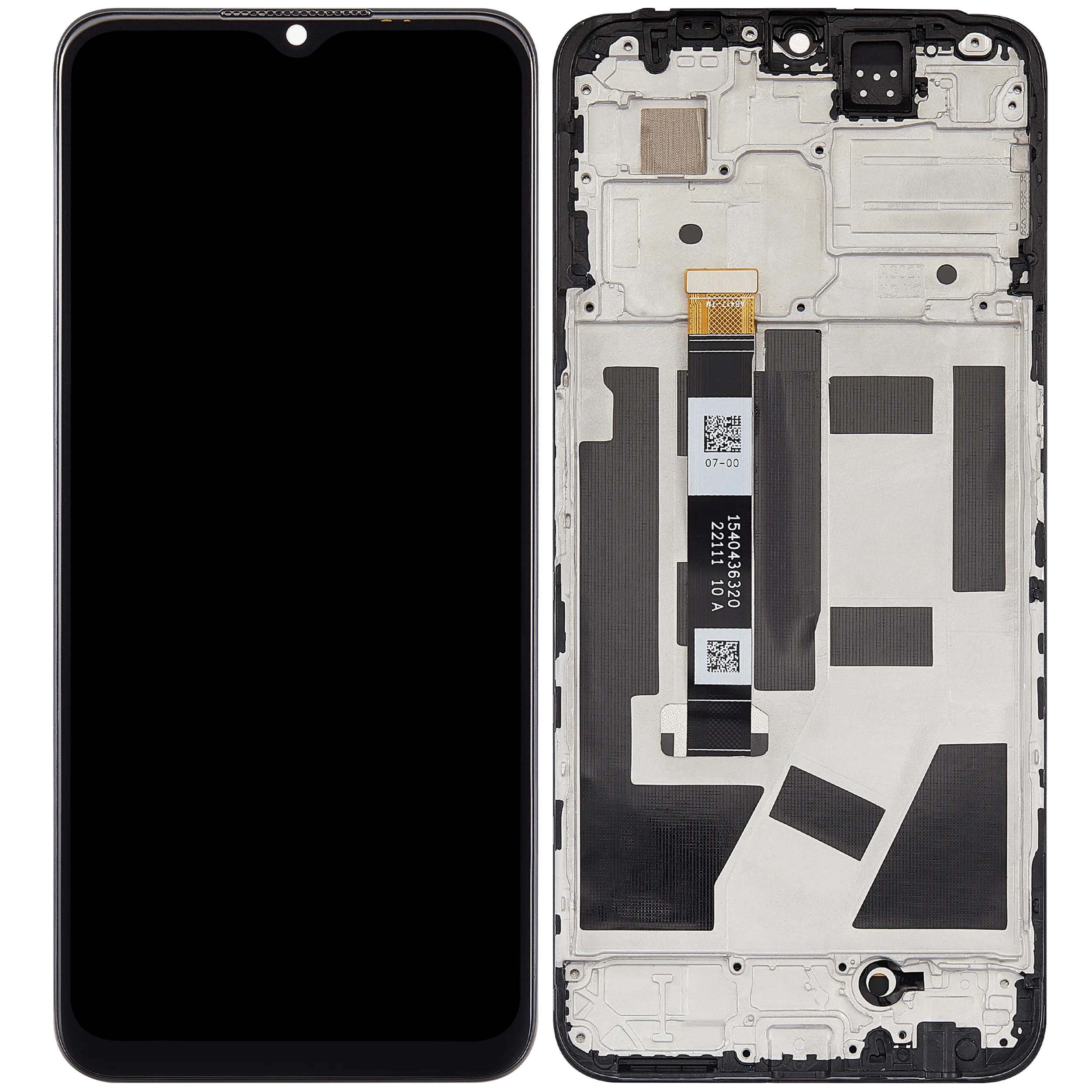LCD-Display mit Rahmen Compatible für Oppo A97 (2022) (Refurbished) (Alle Farben)