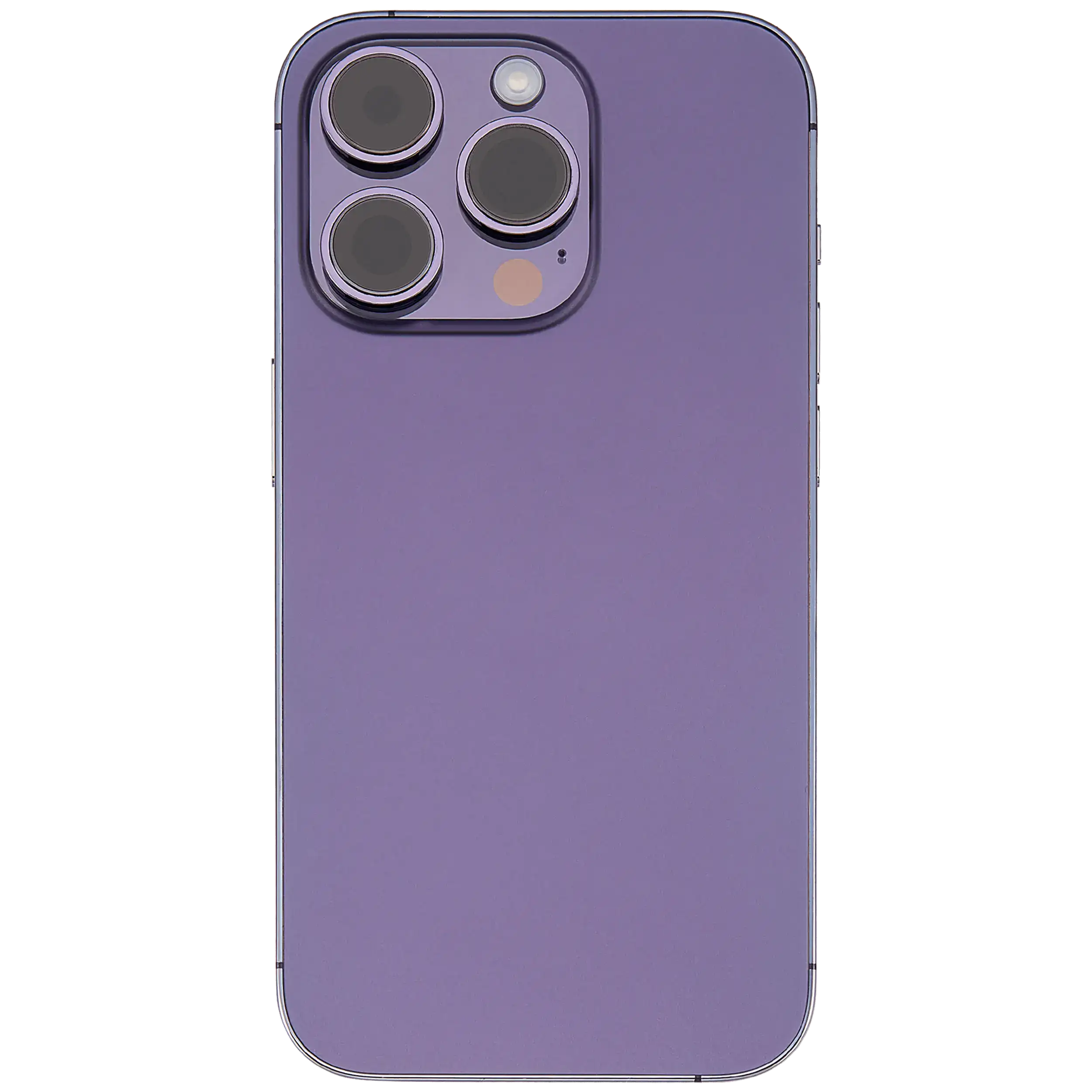 Backcover/Rahmen mit Small Parts für iPhone 14 Pro (EU / Global Version) (gebrauchter OEM-Ausbau, Qualität C) (Deep Purple)