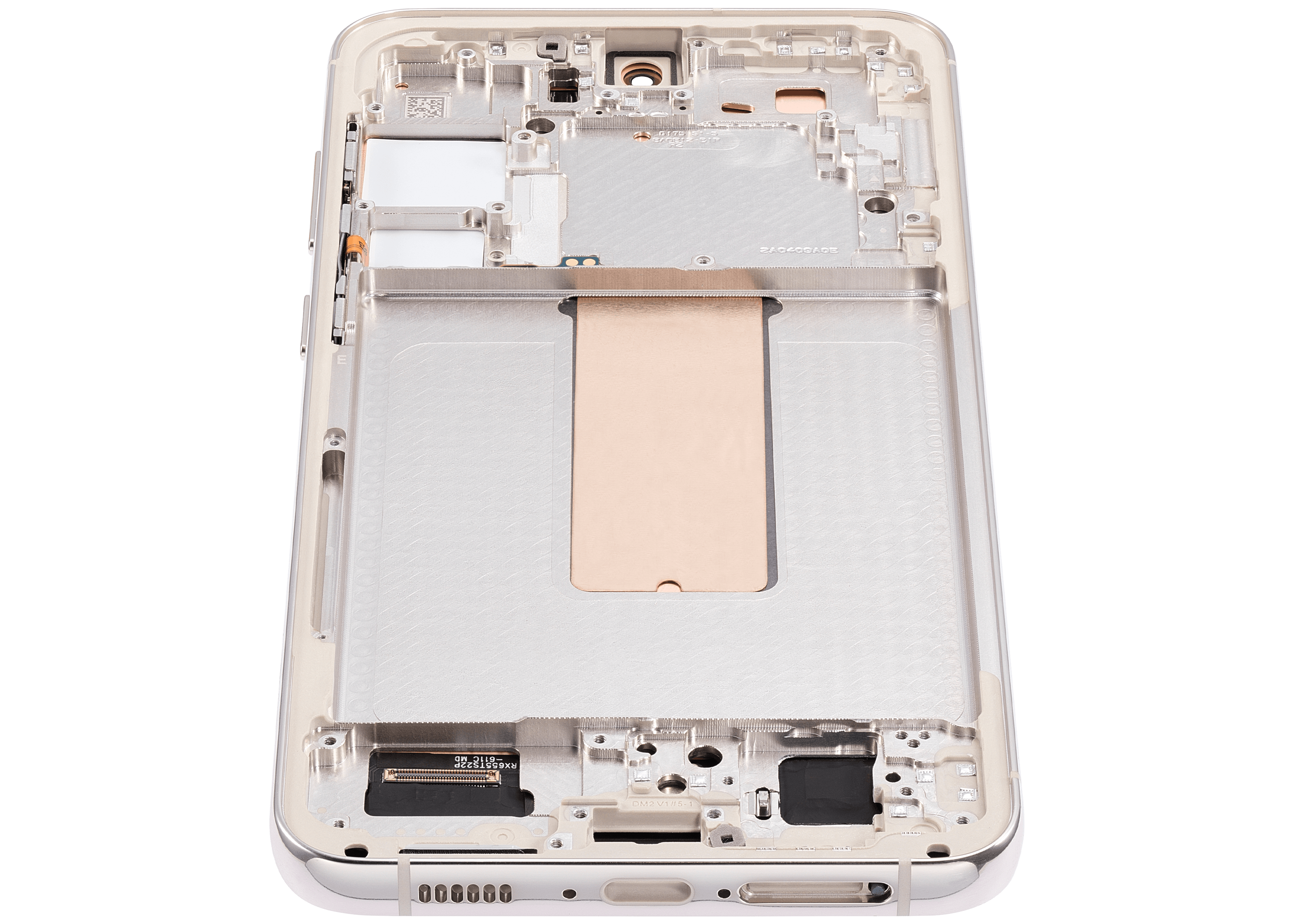 OLED-Display mit Rahmen für Samsung Galaxy S23 Plus (US & International) (Aftermarket Plus) (120Hz) (Cream)