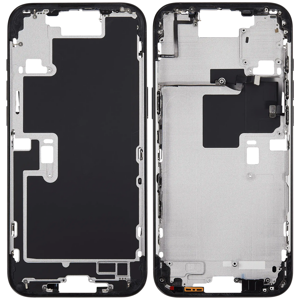 Midframe/Rahmen mit Power And Volume Button für iPhone 16 Pro Max (US-Version) (Aftermarket Plus) (Schwarz Titanium)