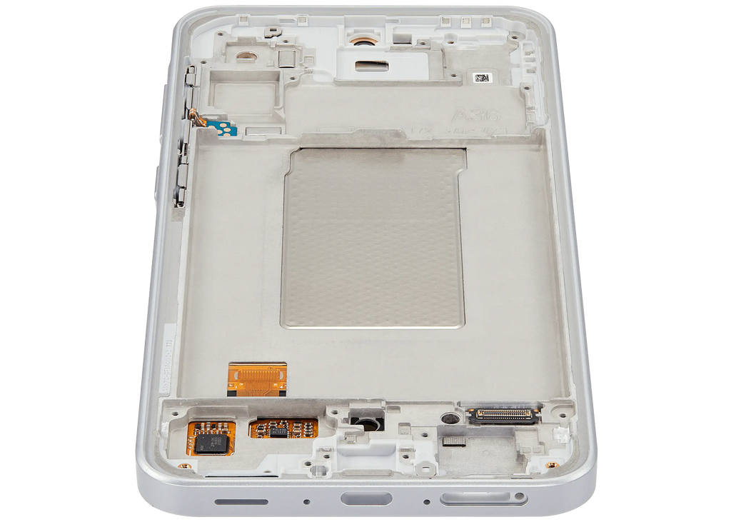 OLED Display with Frame for Samsung Galaxy A36 5G (A366 / 2025) (Refurbished) (White)