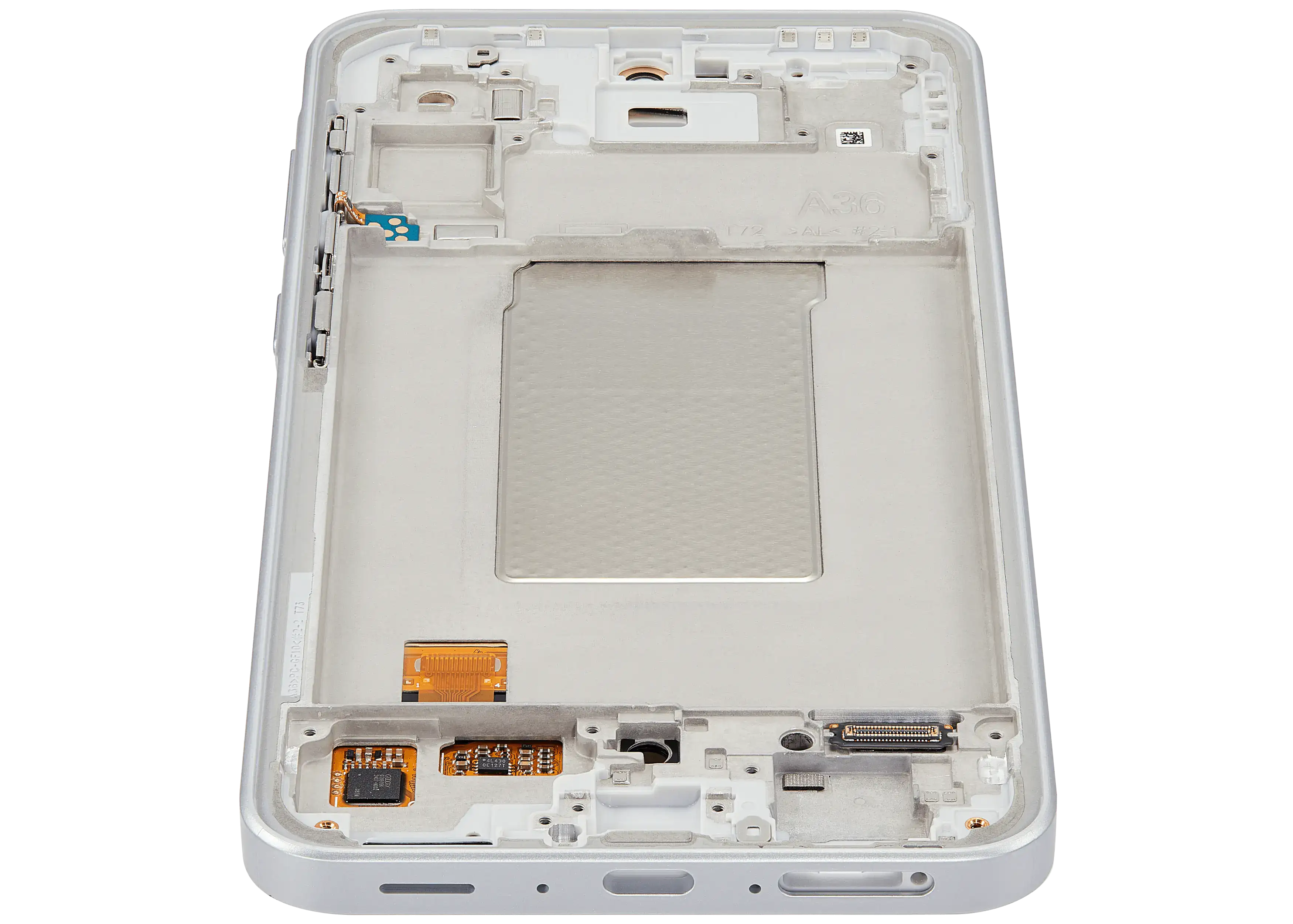 OLED Display with Frame for Samsung Galaxy A36 5G (A366 / 2025) (Refurbished) (White)