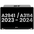 Complete LCD-Display für MacBook Air 15" (A2941 / Mid 2023) / Air 15" (A3114 / Mid 2024) (gebrauchter OEM-Ausbau, Qualität B) (Starlight)