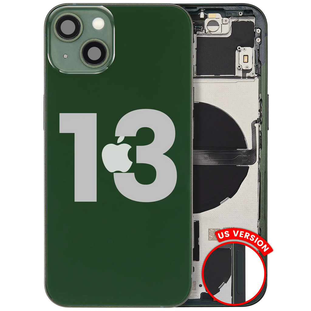 Gebrauchter Ausbau/Pull Qualität C – iPhone 13 US Version Backcover/Rahmen Grün