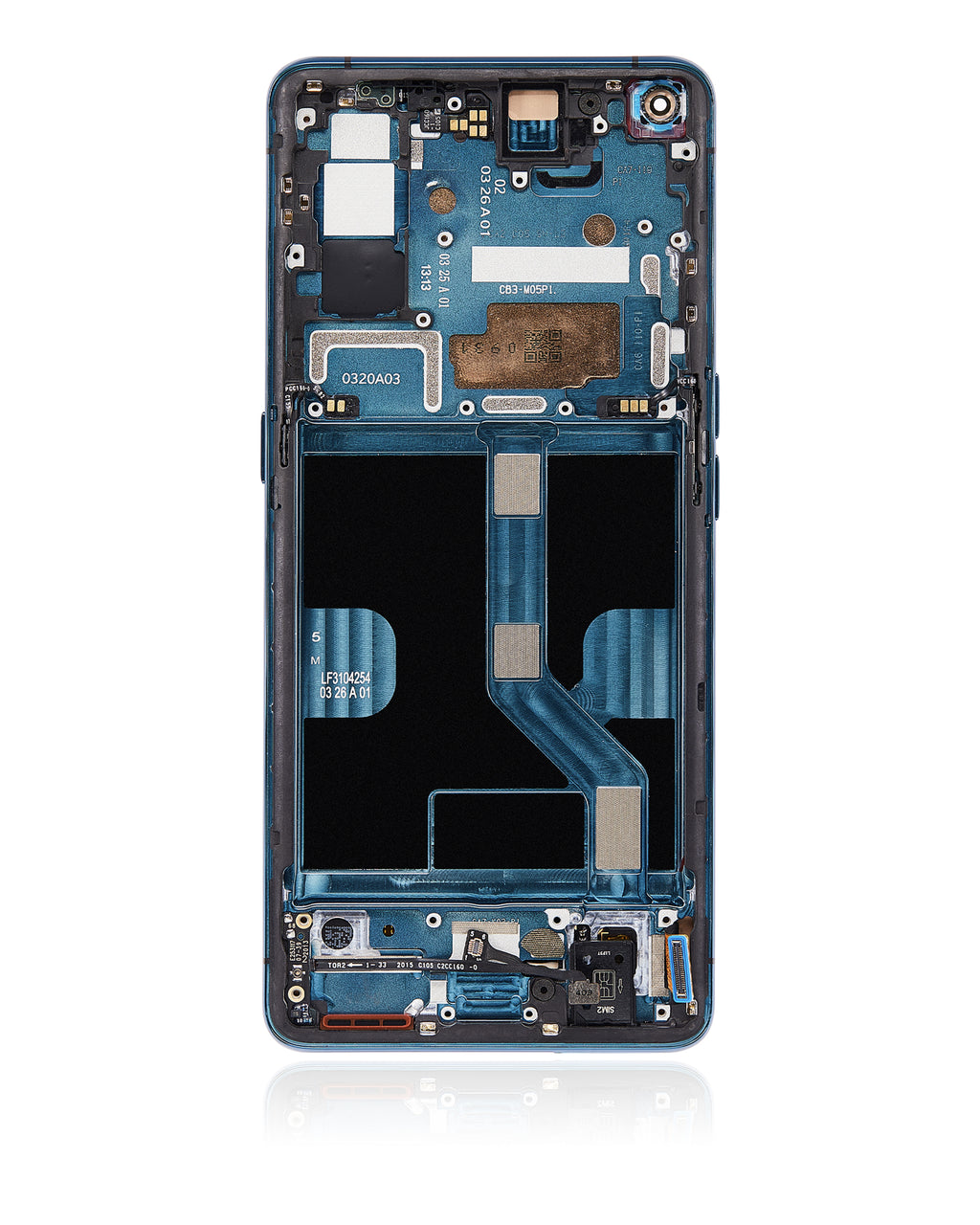 OLED Display with Frame for OPPO Find X2 (Refurbished) (Ocean)