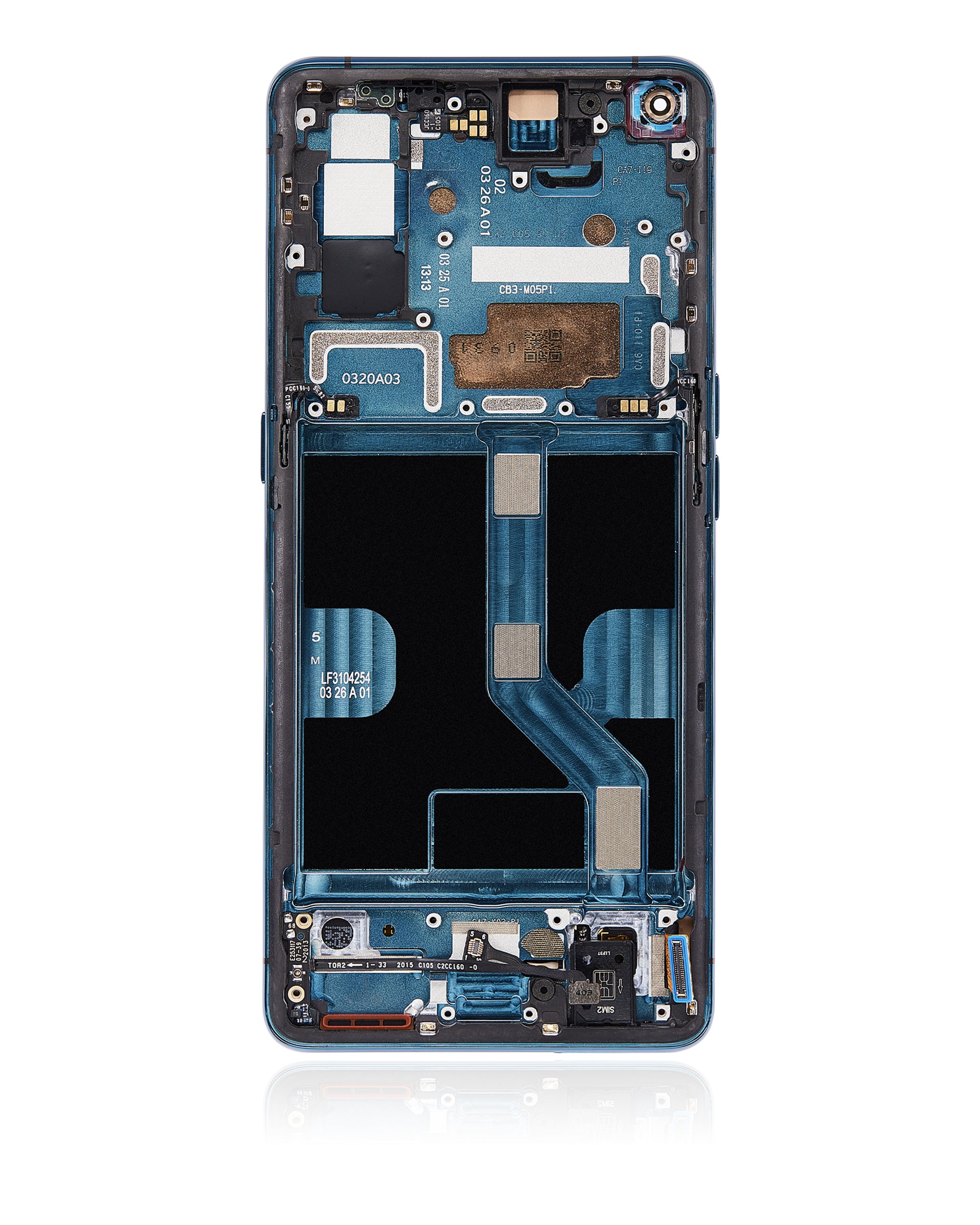 OLED Display with Frame for OPPO Find X2 (Refurbished) (Ocean)