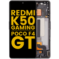 OLED-Display mit Rahmen für Xiaomi Poco F4 GT & Redmi K50 (Refurbished) Schwarz