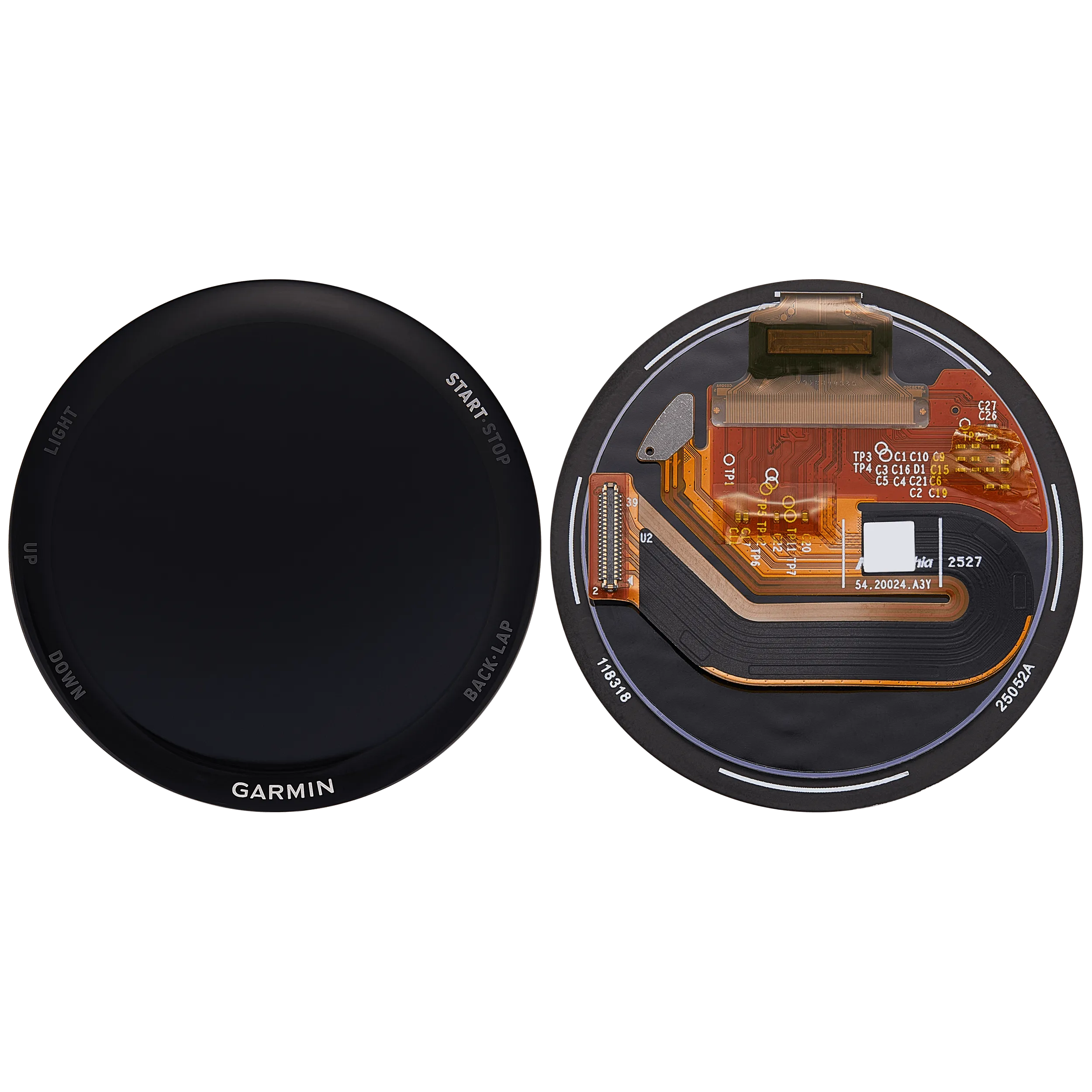 OLED-Display ohne Rahmen für Garmin Forerunner 970 (2025) (Premium) (Schwarz)