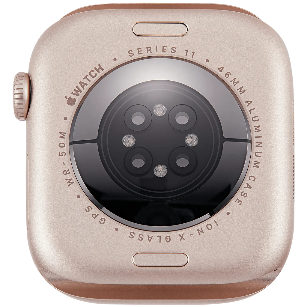Backcover/Rahmen für Watch Series 11 (46MM) (gebrauchter OEM-Ausbau, Qualität A) (GPS Version) (Aluminum / Rose Gold)