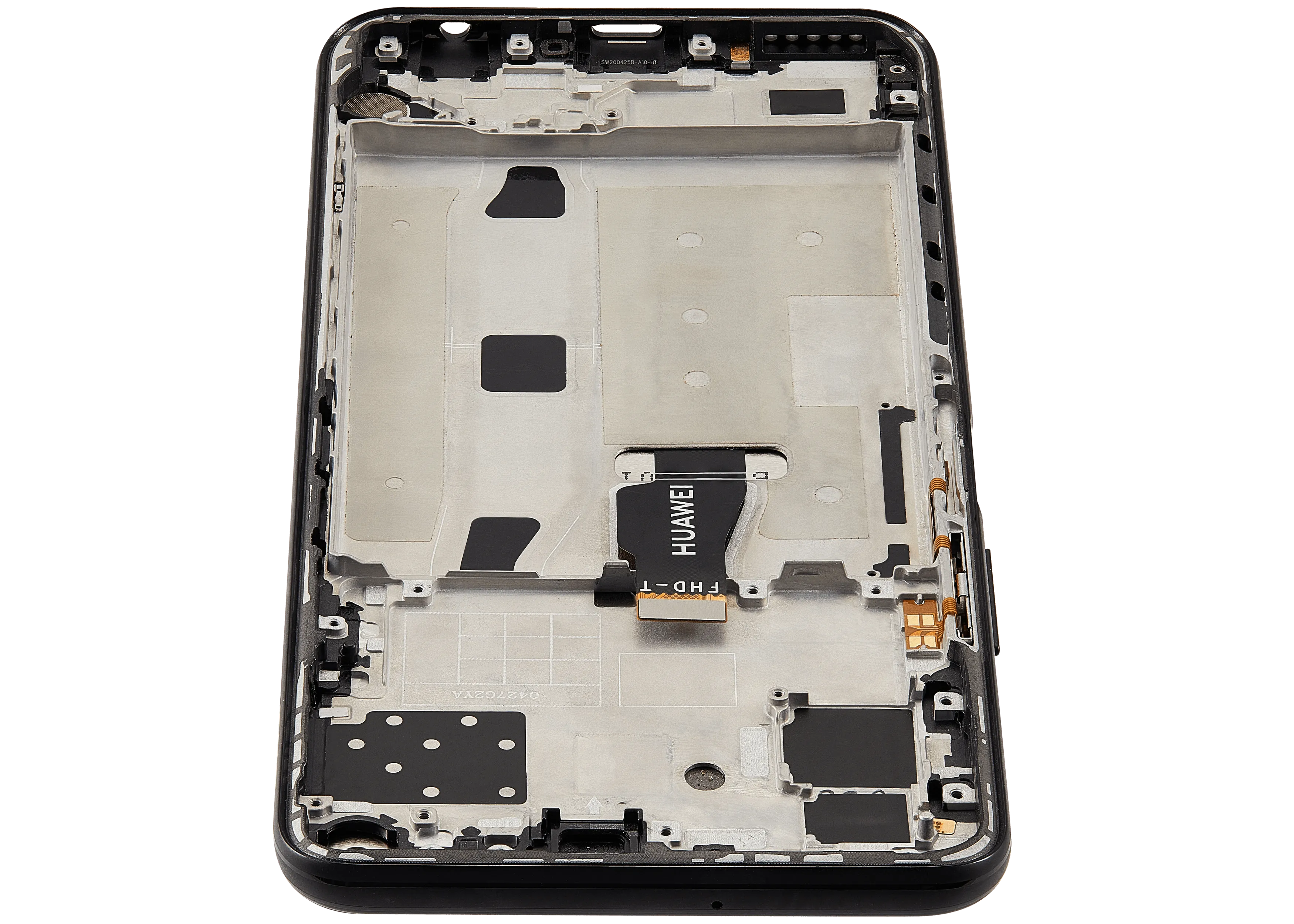 LCD-Display mit Rahmen für Huawei Nova 7 SE (2020) (Refurbished) (Schwarz)