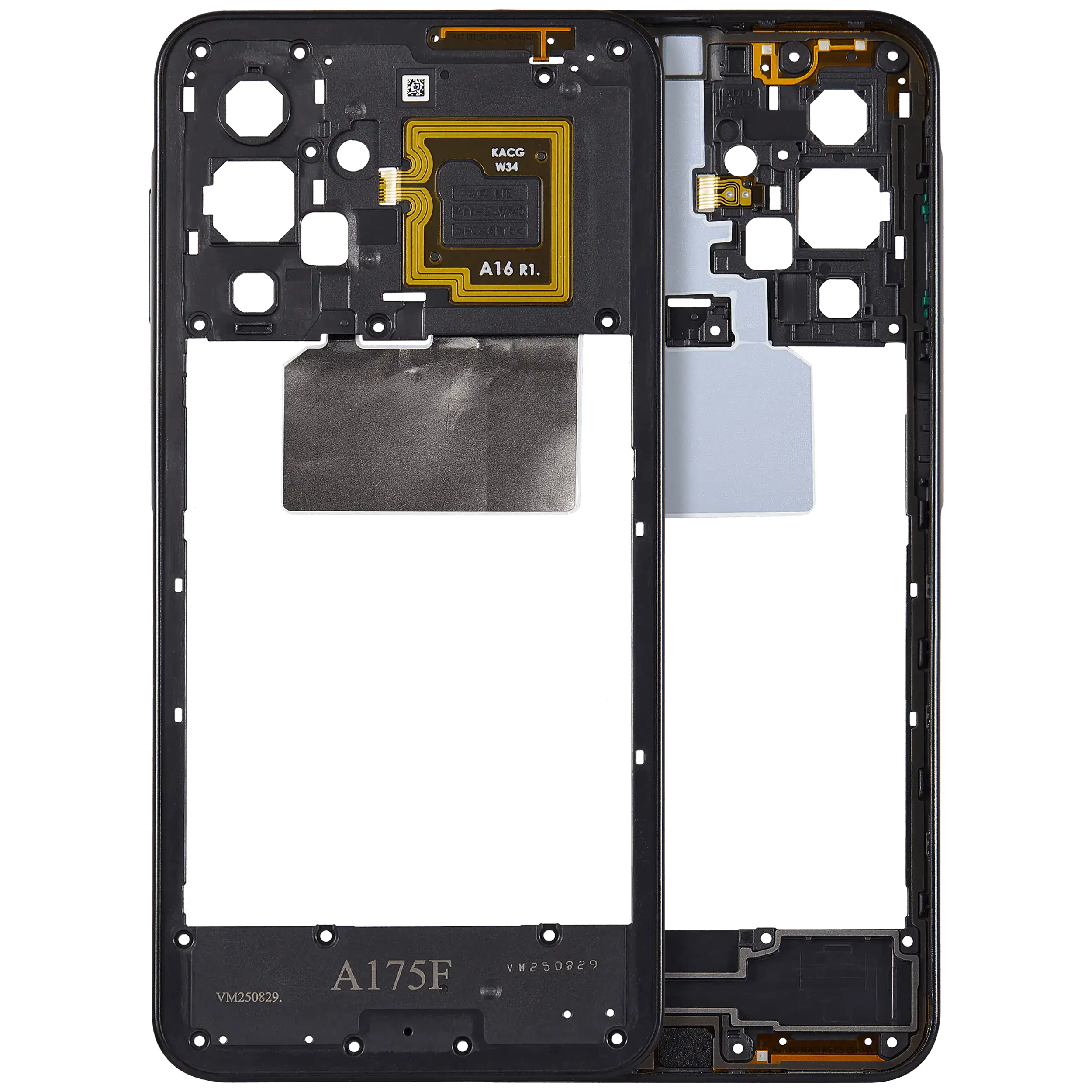 Midframe/Rahmen für Samsung Galaxy A17 4G (A175 / 2025) (Schwarz)