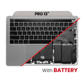 Topcase+Akku+Tastatur MacBook Pro 13 A2251 US Space Grau OEM Pull A