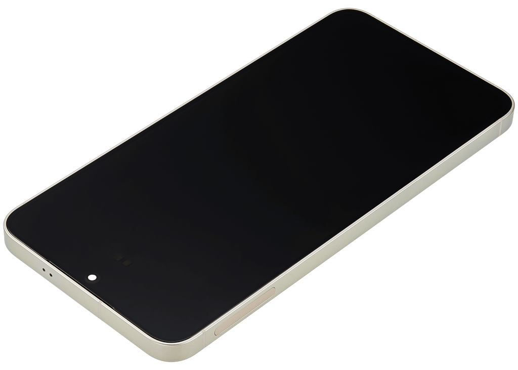 OLED-Display mit Rahmen für Samsung Galaxy S25 Plus 5G (US & Internationale Version) (Aftermarket Plus) (Pink Gold)
