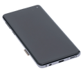OLED-Display mit Rahmen für Samsung Galaxy S10 (Aftermarket Plus) (Prism / Ceramic Black)