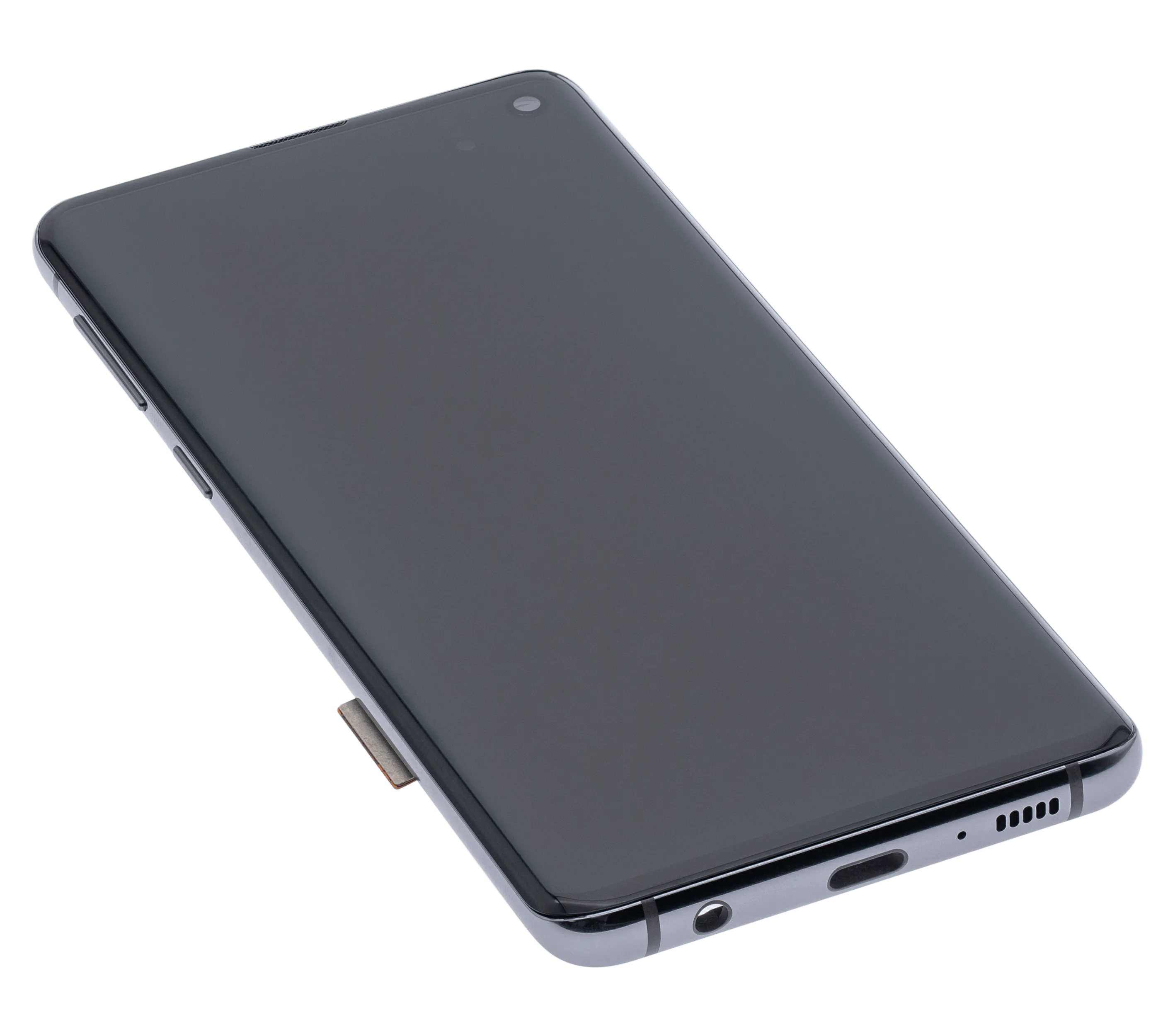 OLED-Display mit Rahmen für Samsung Galaxy S10 (Aftermarket Plus) (Prism / Ceramic Black)