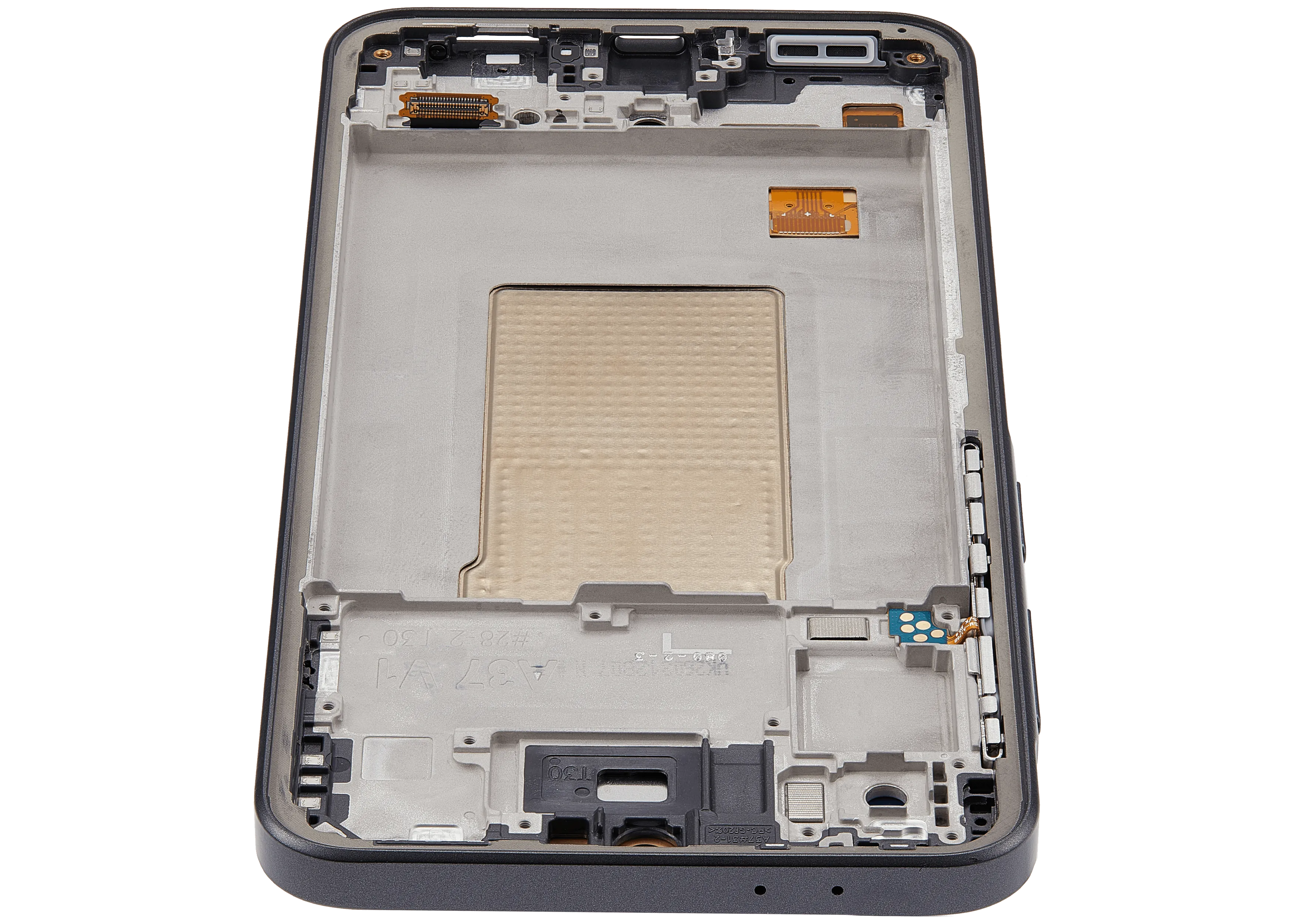 OLED-Display mit Rahmen für Samsung Galaxy A37 5G (A376 / 2026) (6.62") (Aftermarket Plus) (Charkoal)