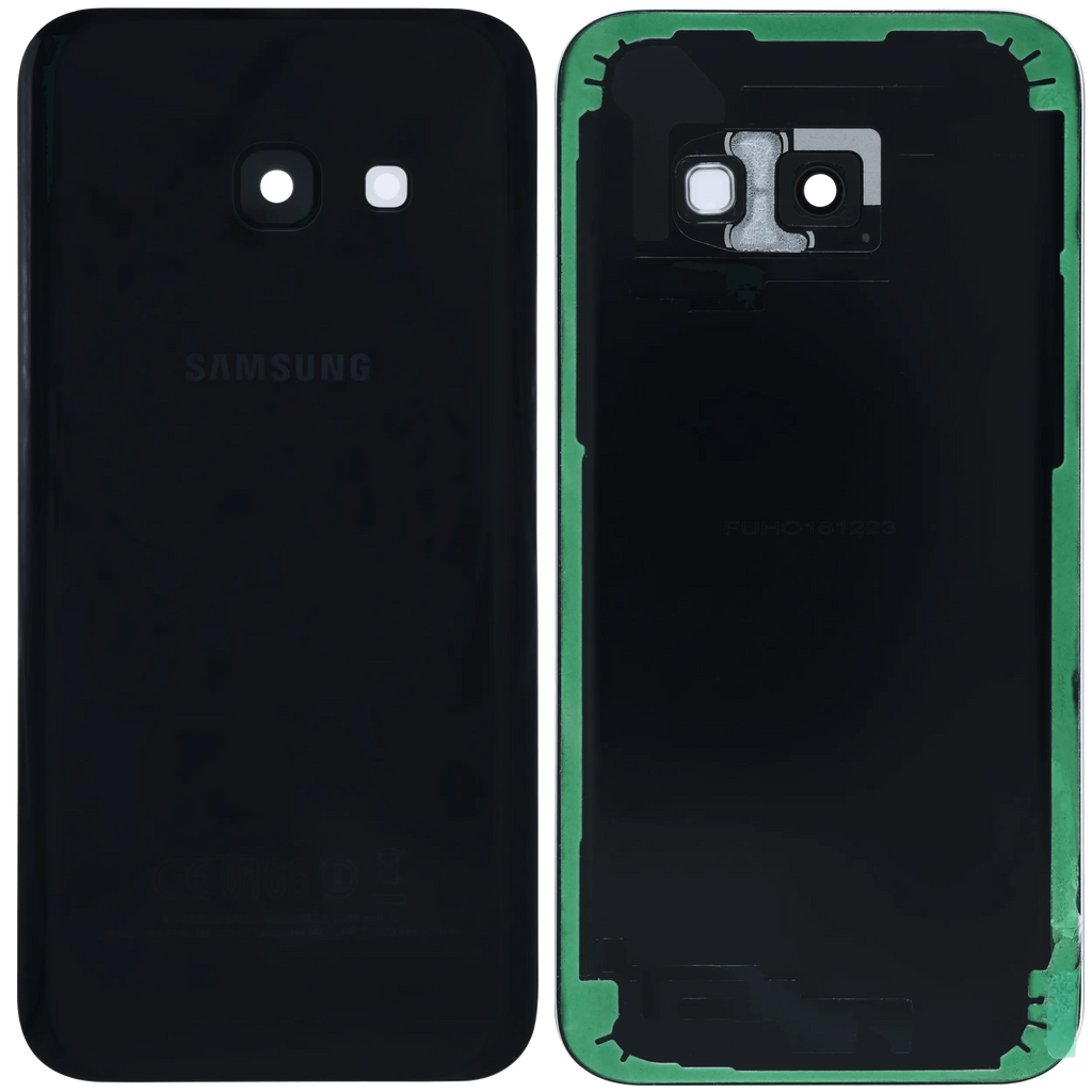 Backcover mit Camera Lens Compatible für Samsung Galaxy A3 (A320) (Service Pack) (Schwarz)