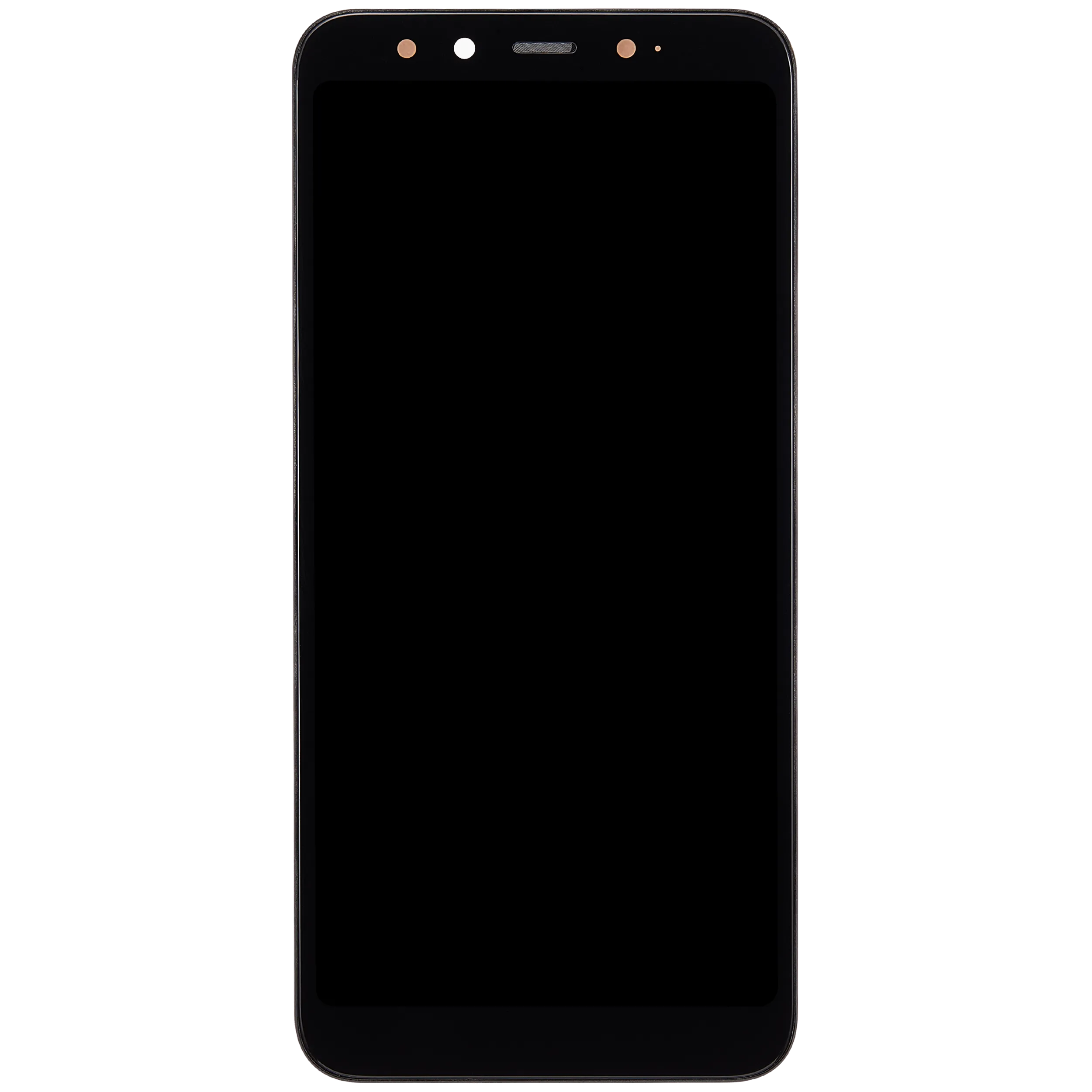 LCD-Display mit Rahmen für Xiaomi Mi A2 (Aftermarket Plus) (Schwarz)